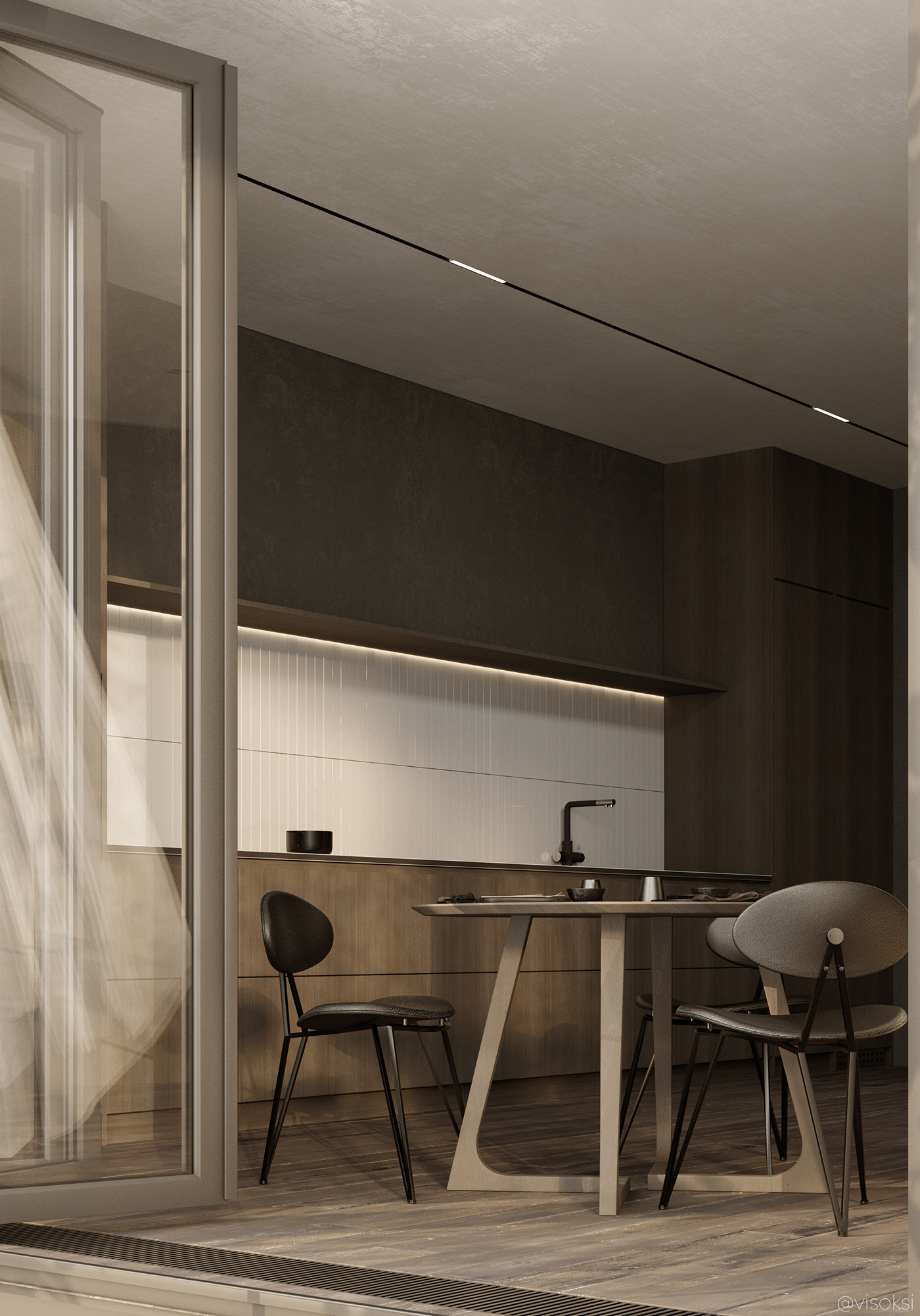 3d，visualization，apartment，Dark，