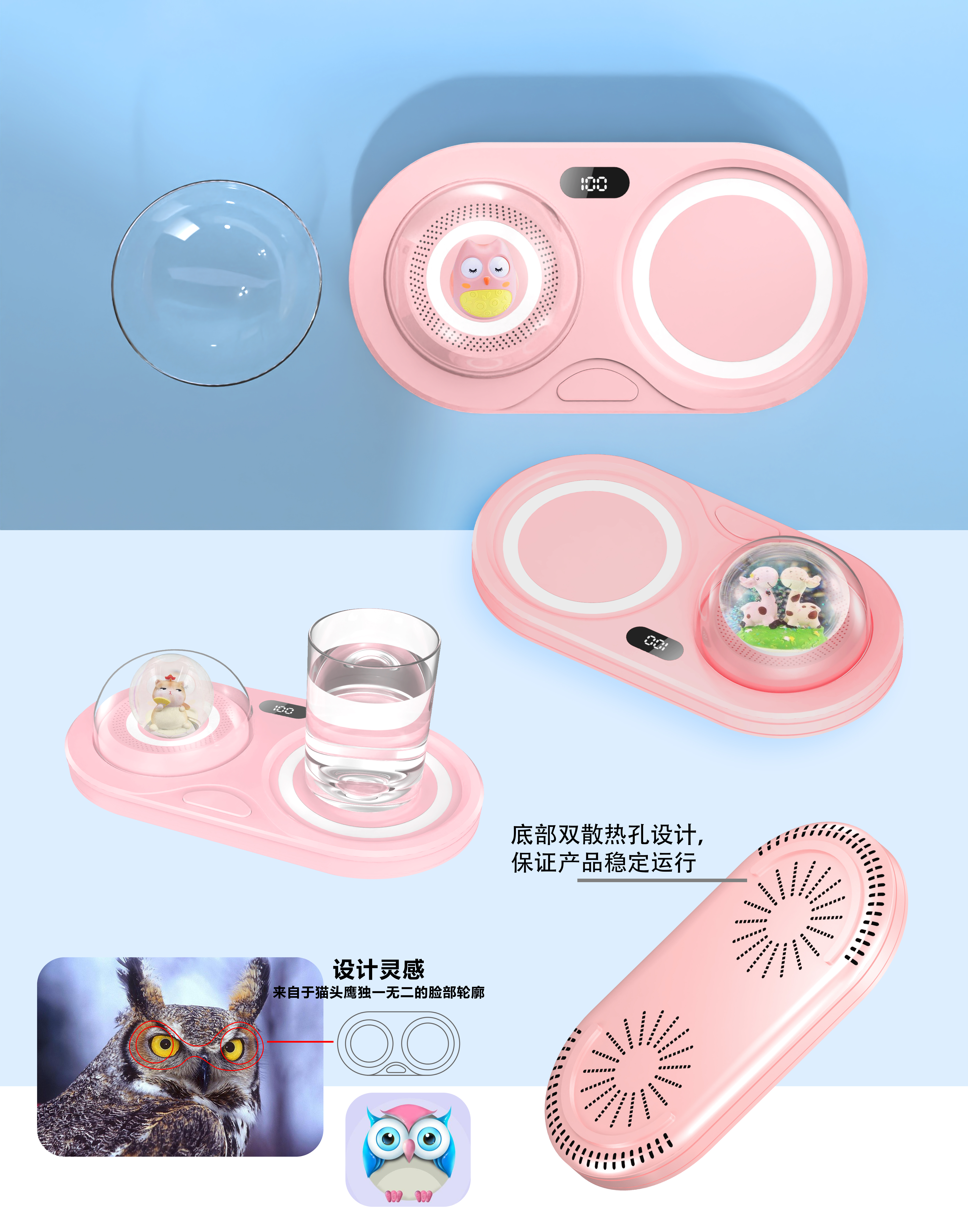 Warm coaster，Desktop heater，