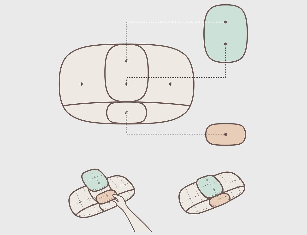 pillow，brace，down，Ergonomics，comfortable，
