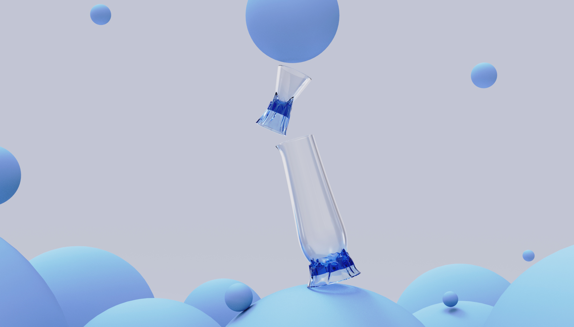 iceberg，ocean，blue，Baijiu，Wine set，Glass，Mountains and seas，