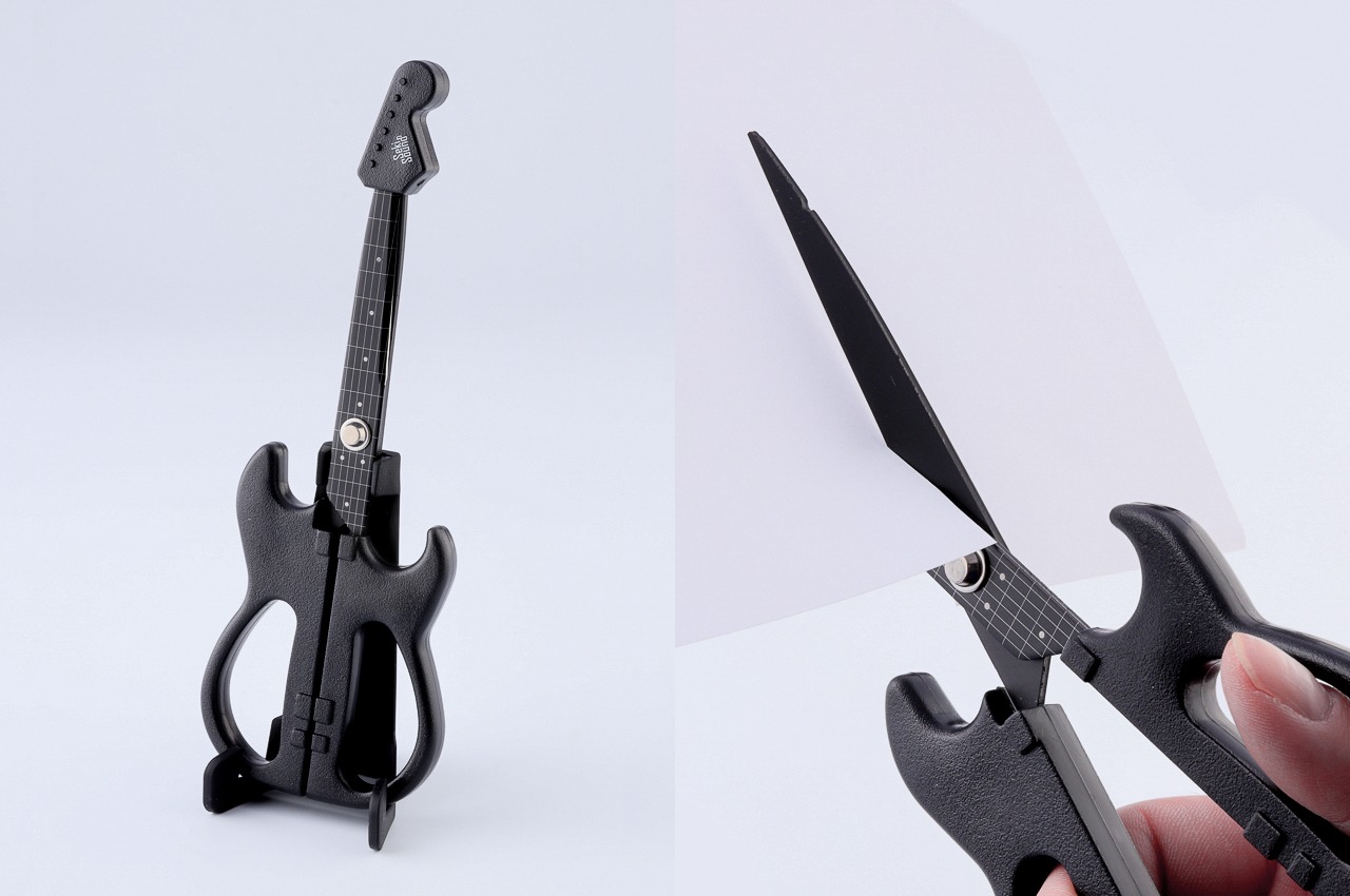 scissors，guitar，product design，cut paper，Creative design，