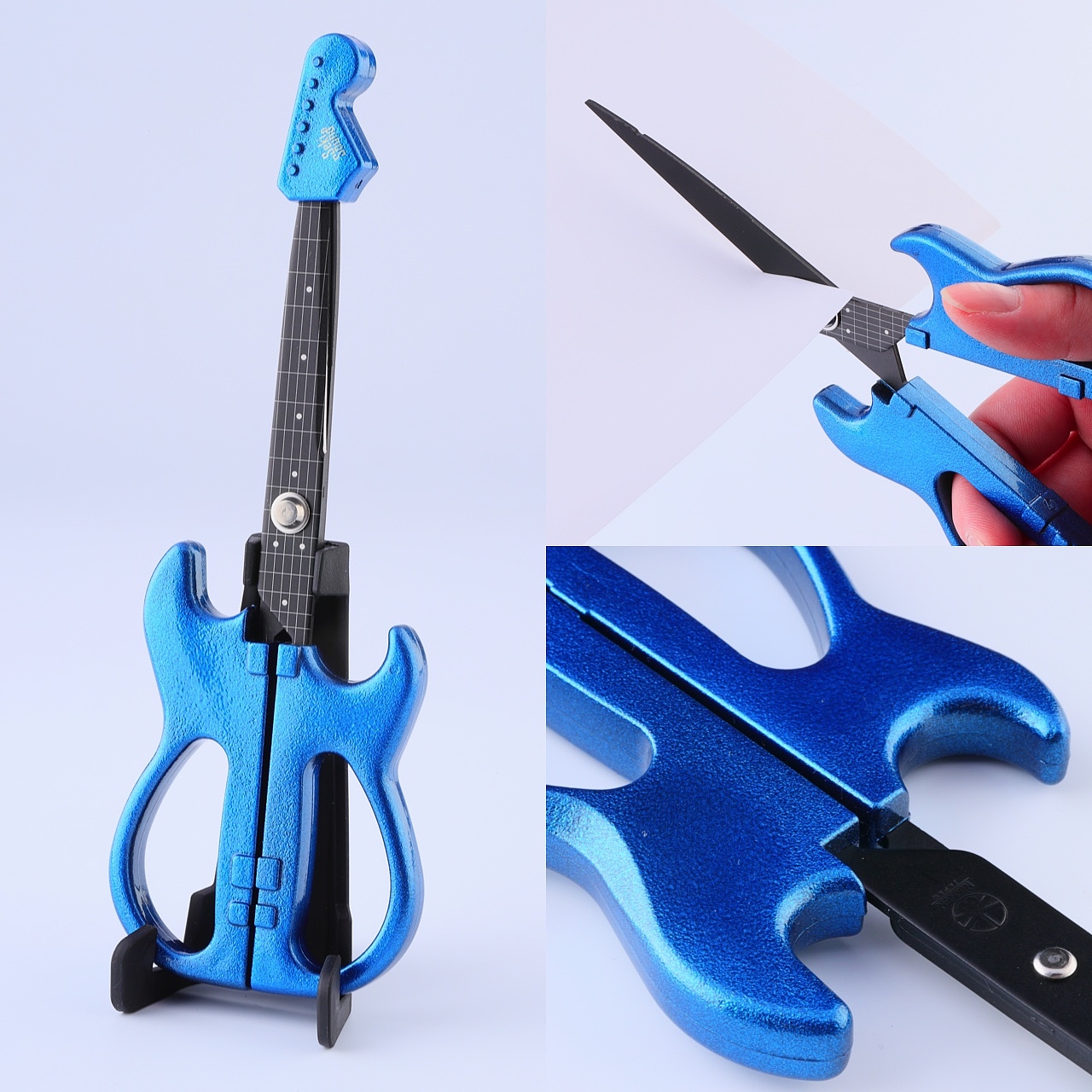 scissors，guitar，product design，cut paper，Creative design，