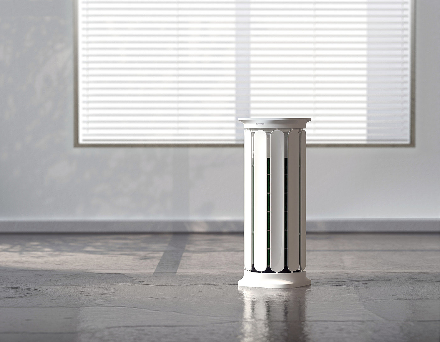 air cleaner，product design，ZEPHYROS，Doric architecture，Parthenon Pillar，