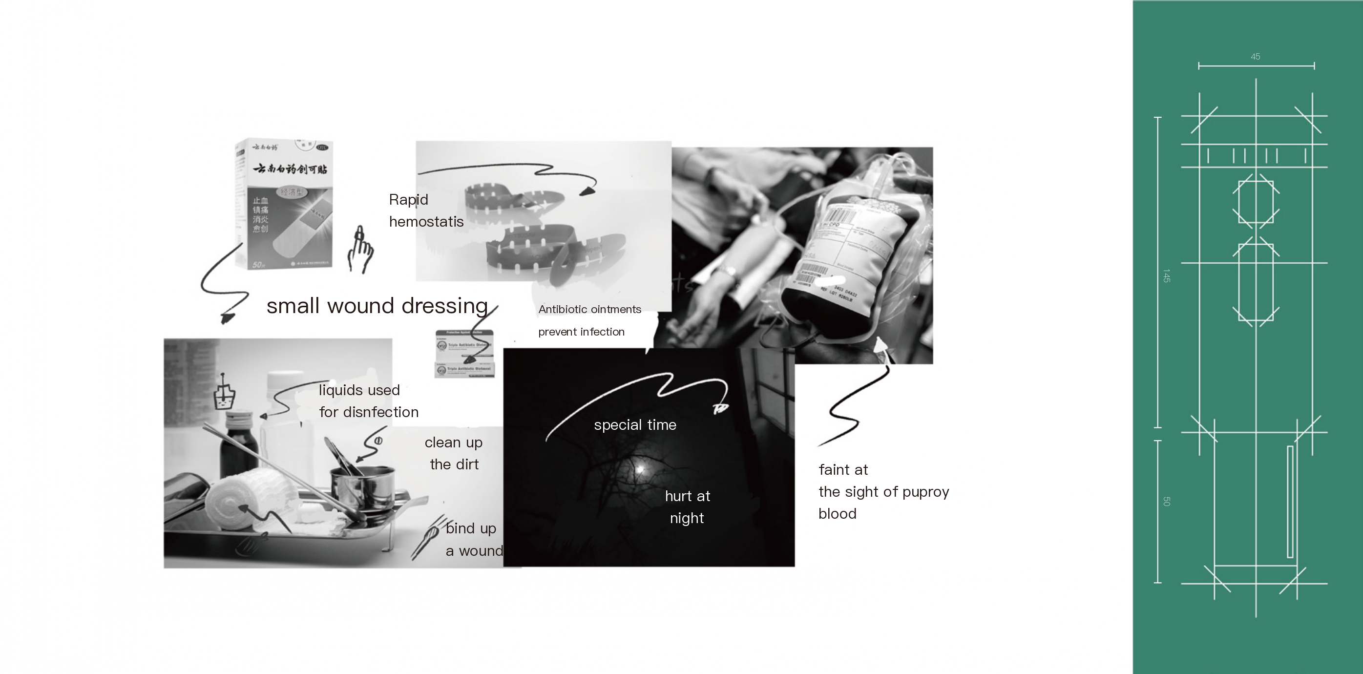 product design，industrial design，sample reels，Keyshot rendering，outdoors，Wound treatment，medical care，