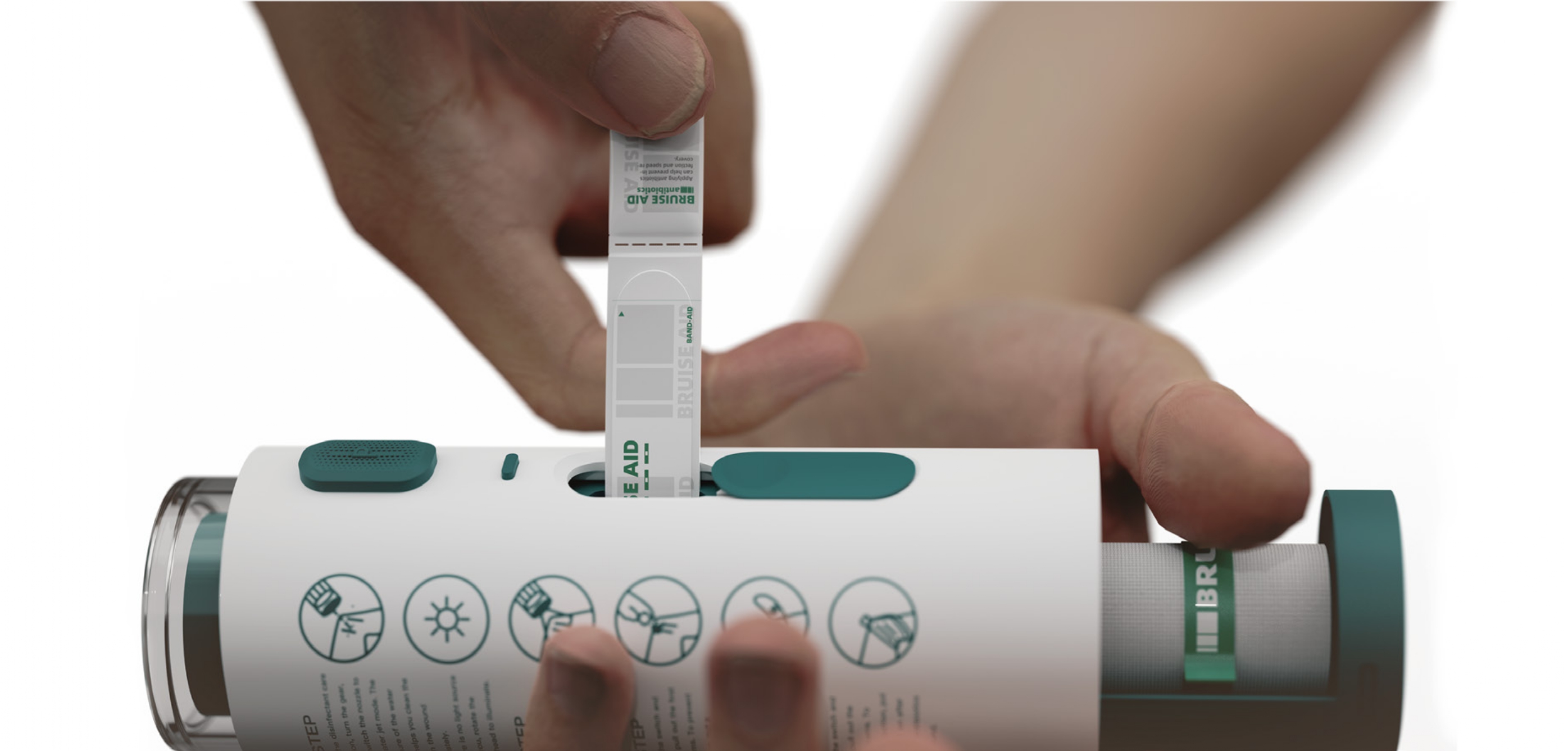 product design，industrial design，sample reels，Keyshot rendering，outdoors，Wound treatment，medical care，