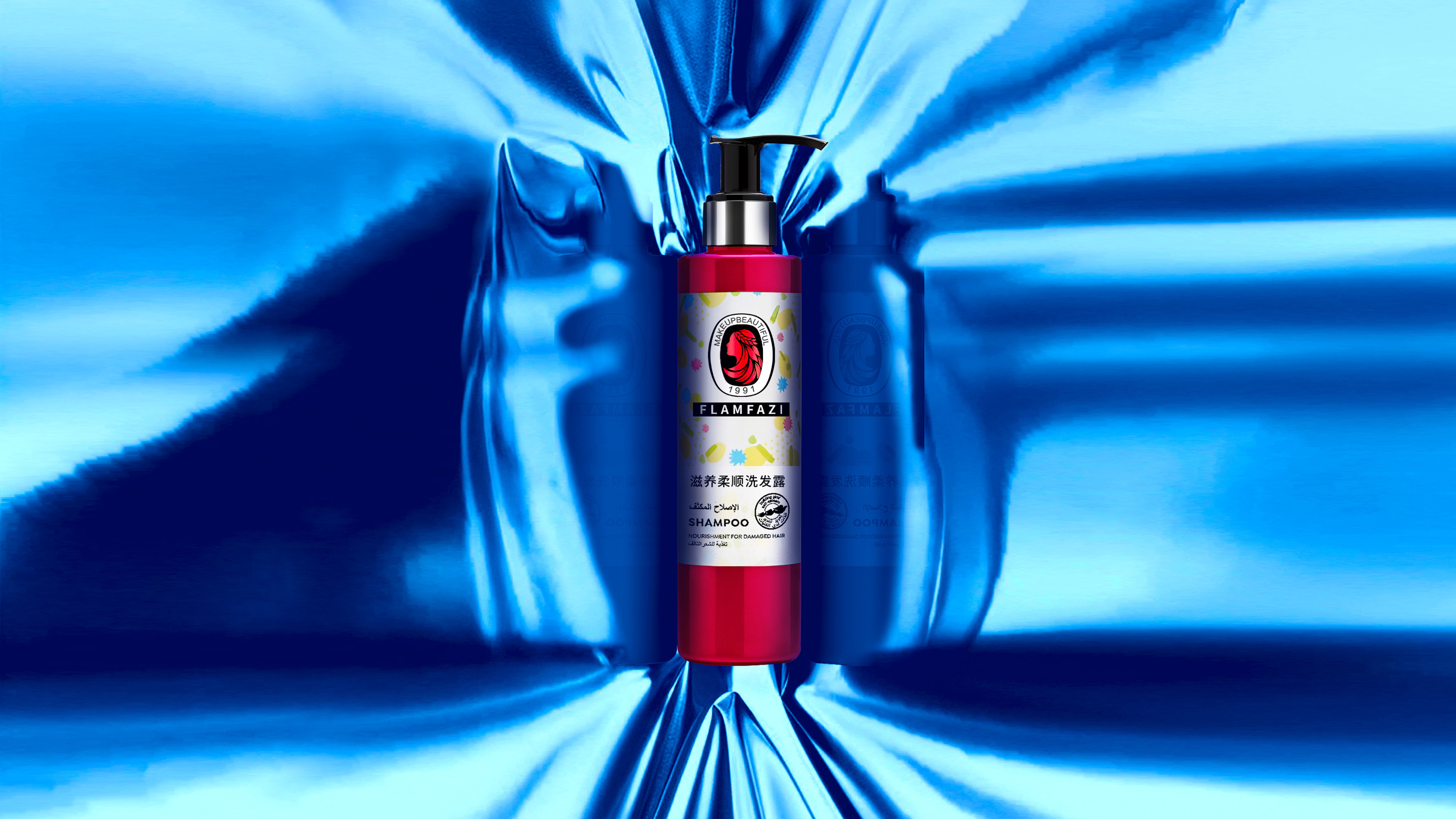 Cosmetic packaging，Packaging technology，Box design，packing design，C4D rendering，Shampoo packaging，Font design，Logo design，