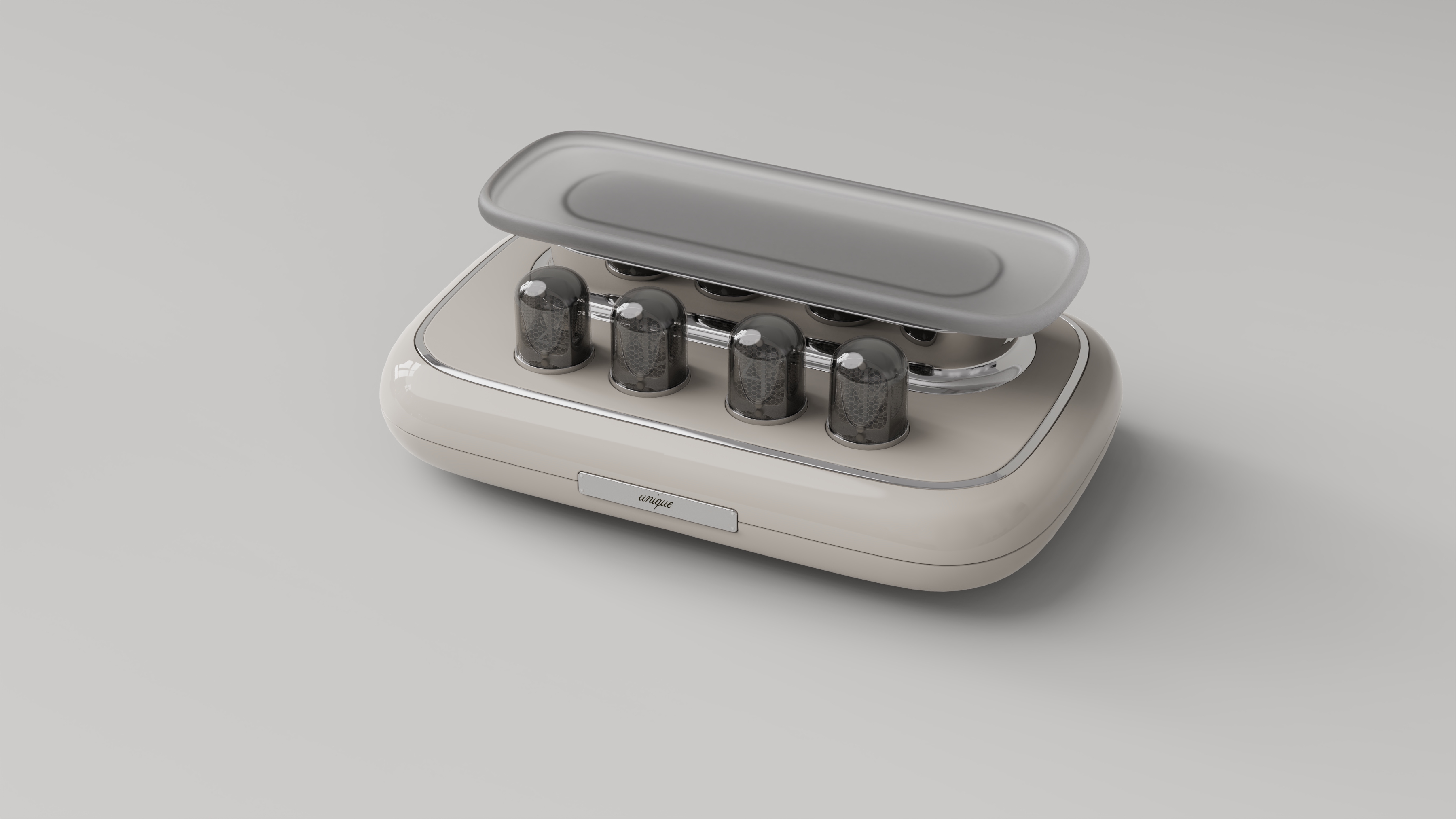 Retro，Home Furnishing，desk，Tray storage，Glow tube clock，