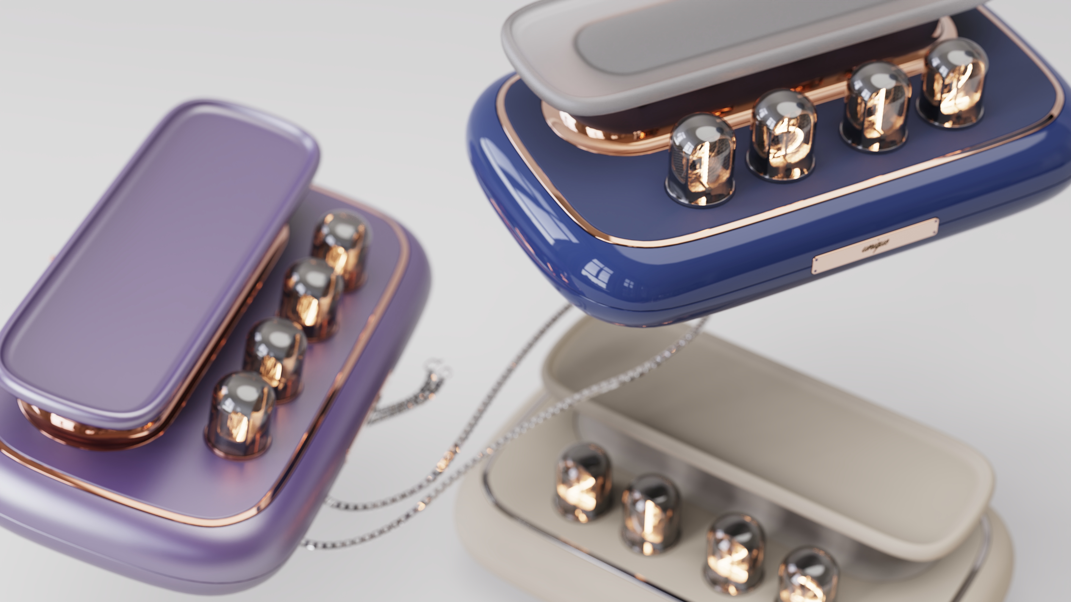 Retro，Home Furnishing，desk，Tray storage，Glow tube clock，