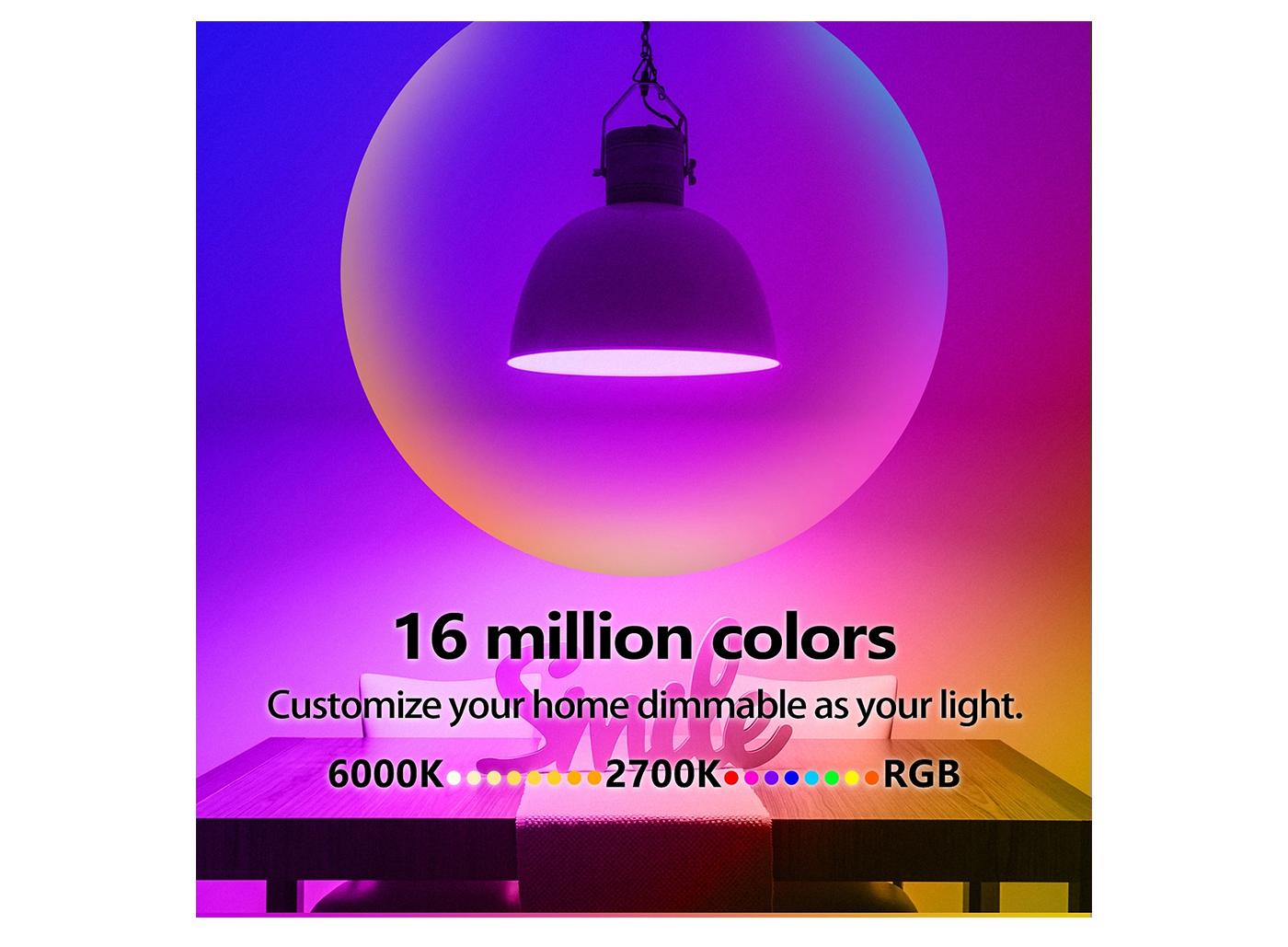 Intelligent bulb，Intelligent lighting，UFO lamp，Intelligent light source，