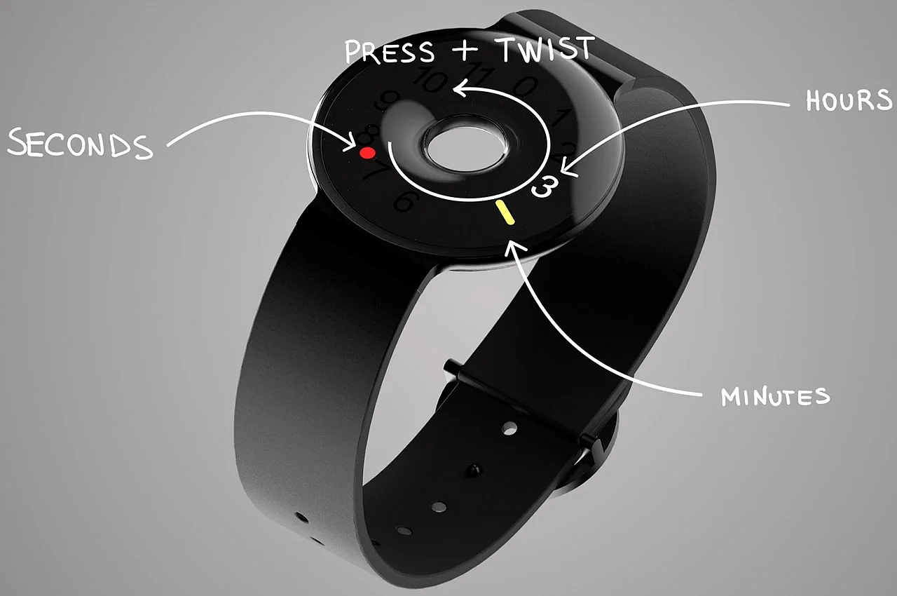 Ani-Digi，Wrist watch，product design，annular，