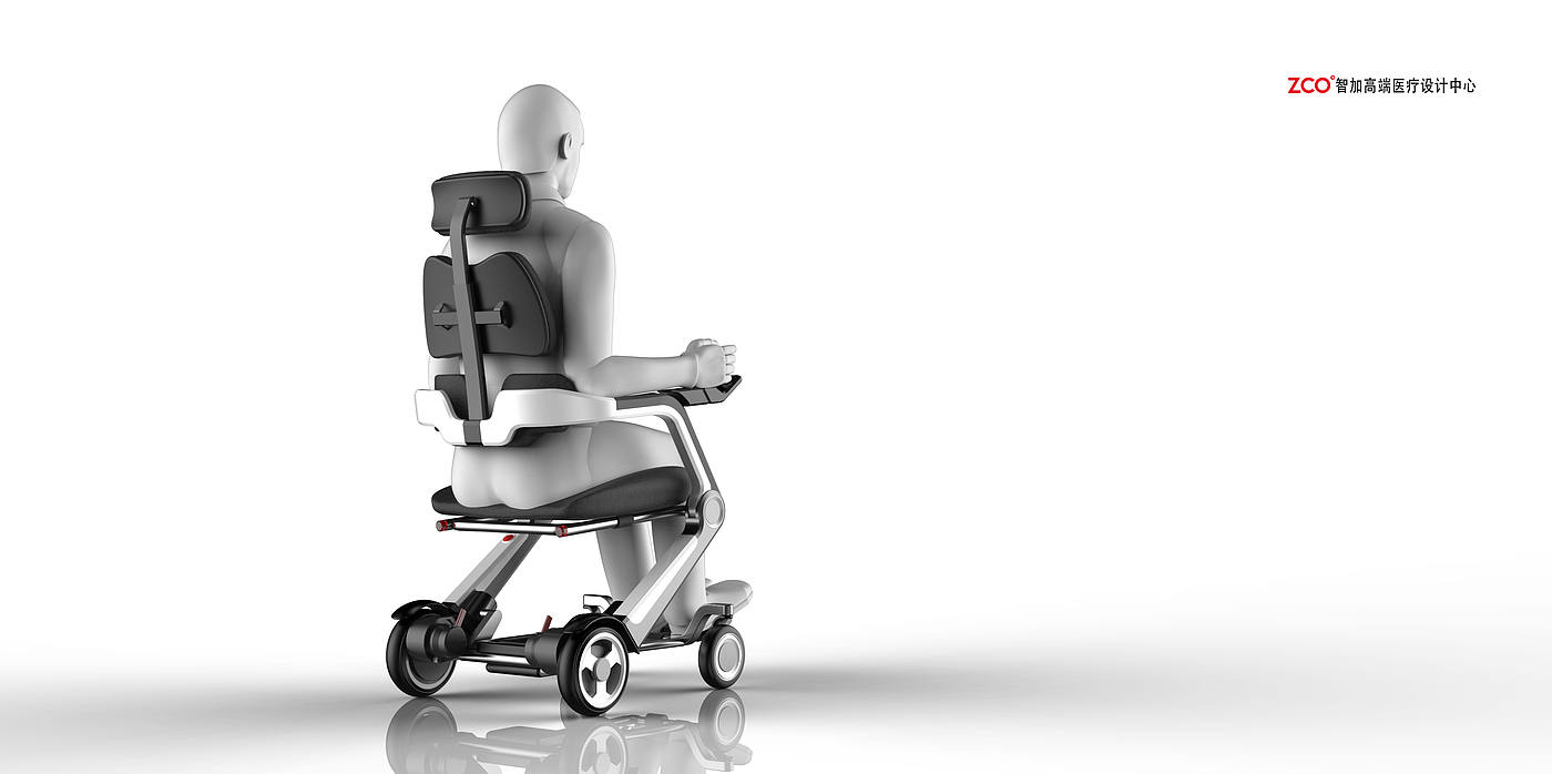智加设计，医疗器械，医疗，便携，电动，轮椅，
