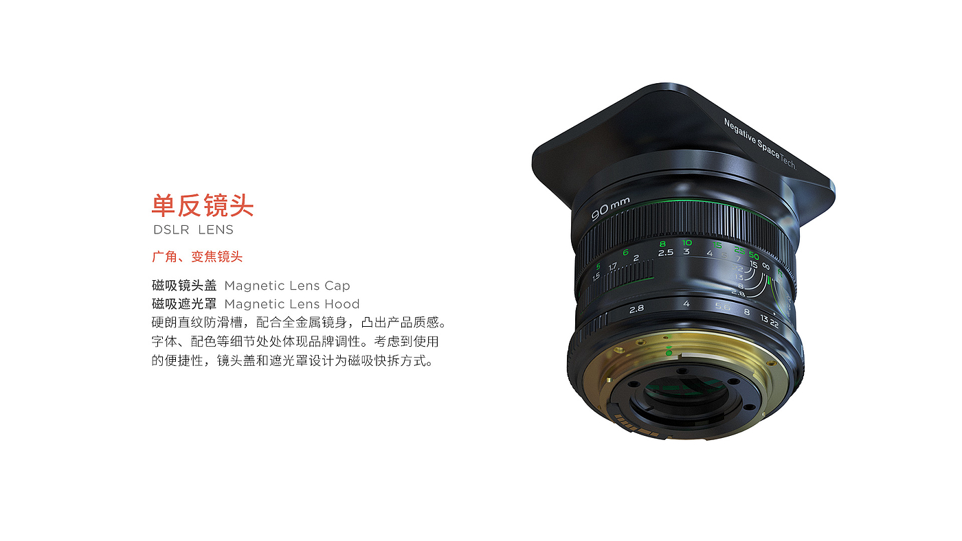 Camera lens，industrial design，