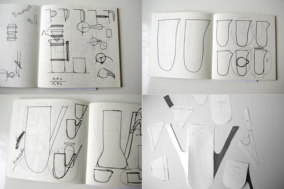 product design，white，woodiness，ceramics，coffee service，Coffee Drip Set，