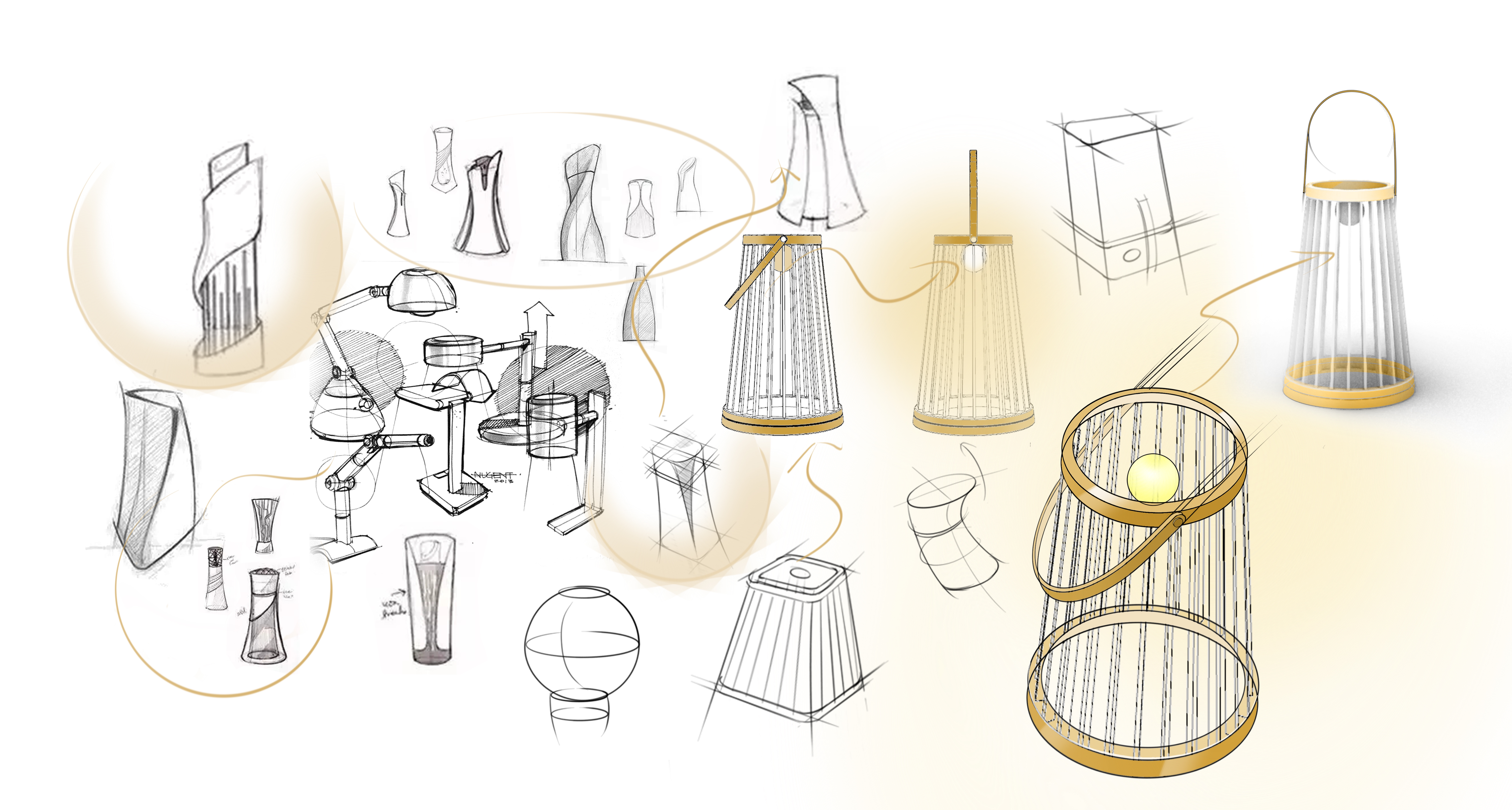 Sketch design，deduction diagram，Ubee ，Hand drawn，product design，
