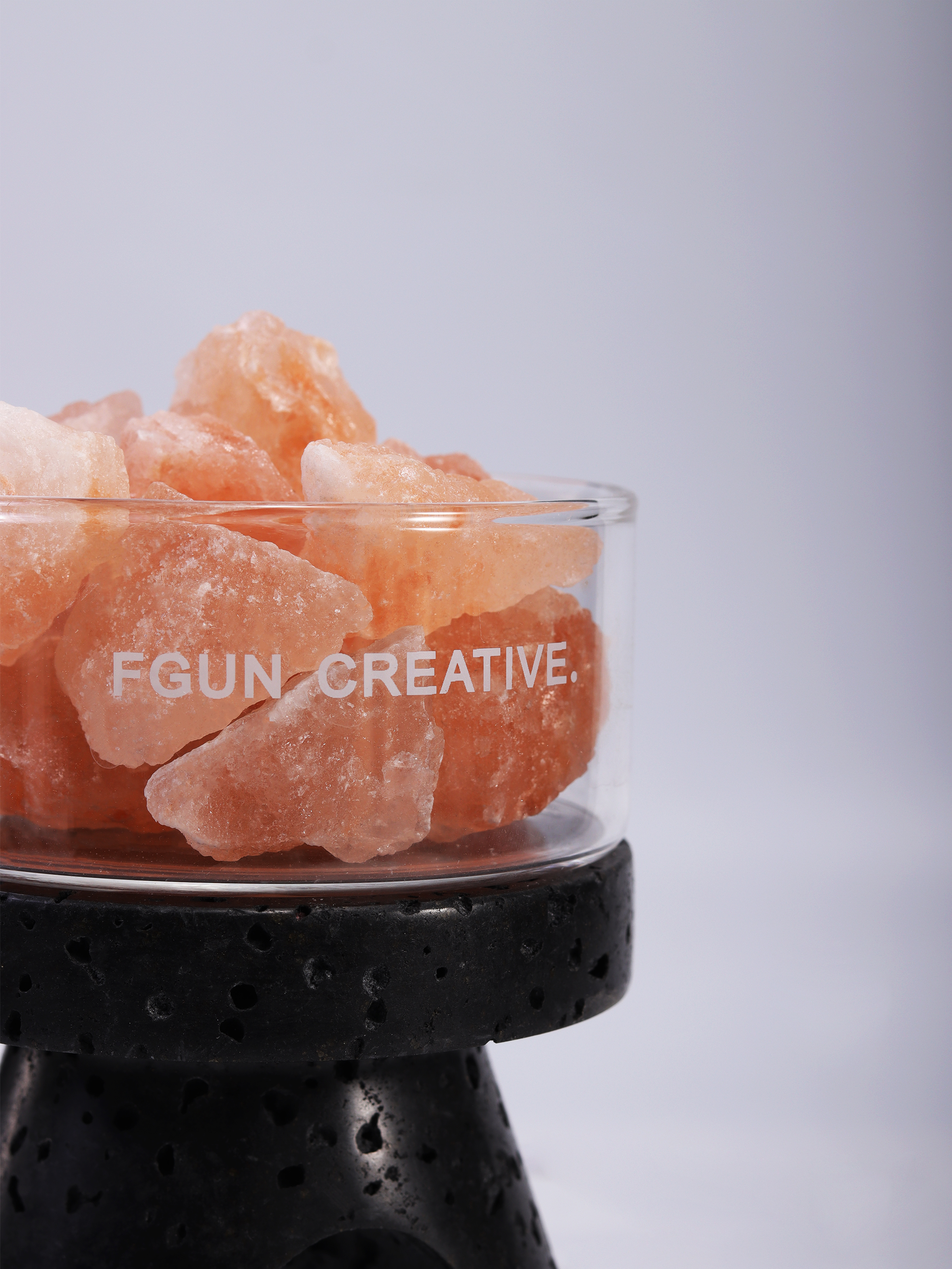 Fragrant nightlight，Marble design，Natural black cave stone，Aromatherapy，