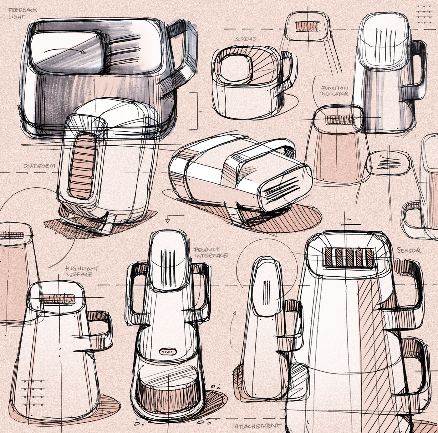 sketch，Freehand brushwork，painting，Hand drawn，Design，