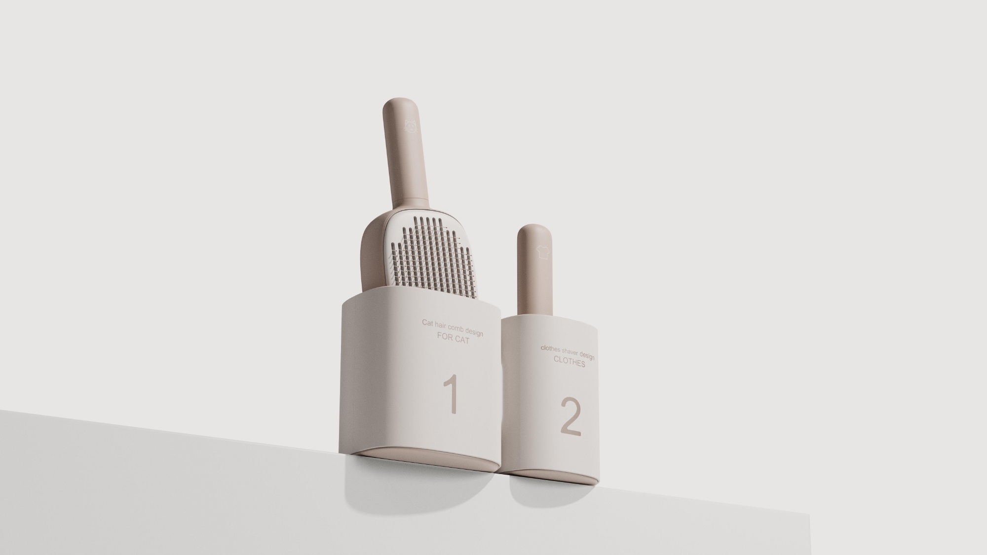 product design，industrial design，sample reels，Keyshot rendering，Pet Supplies & Pet，Cat brush，