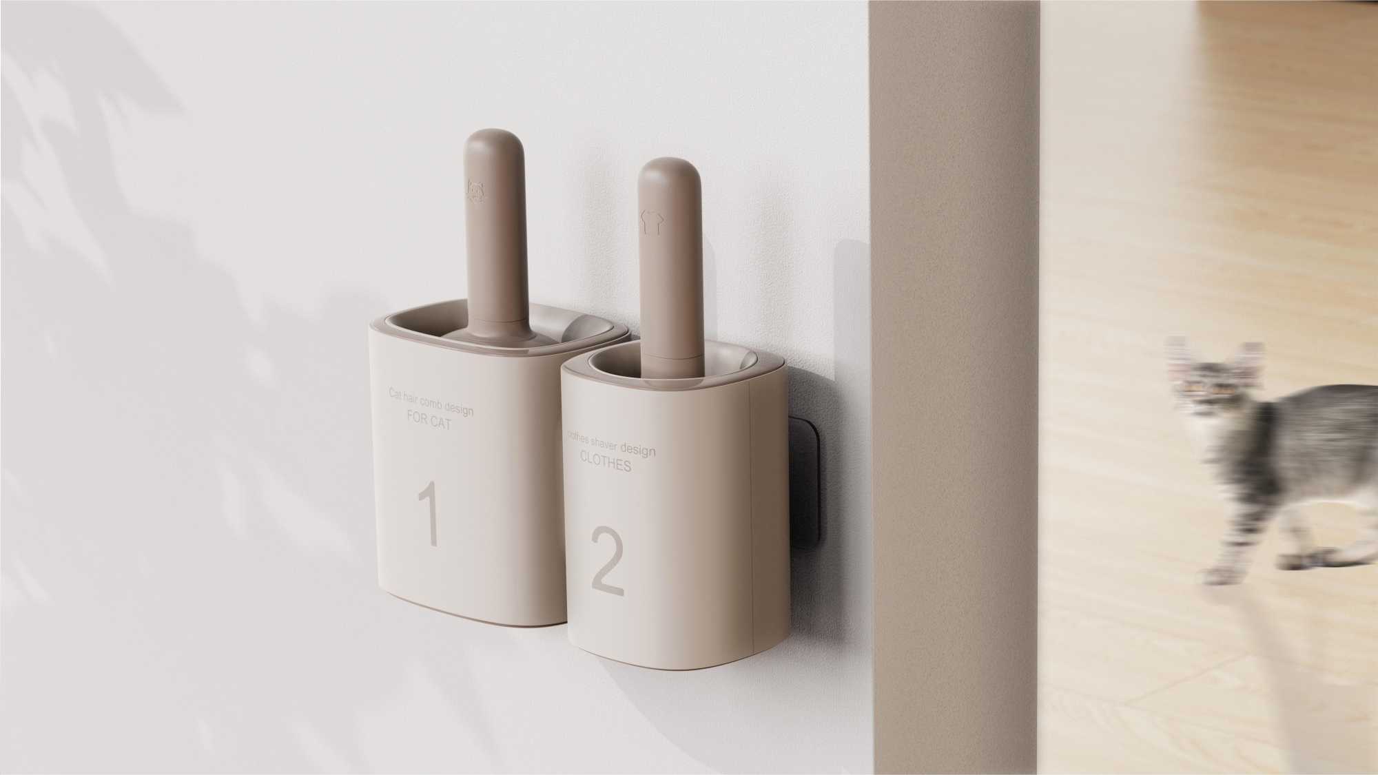 product design，industrial design，sample reels，Keyshot rendering，Pet Supplies & Pet，Cat brush，