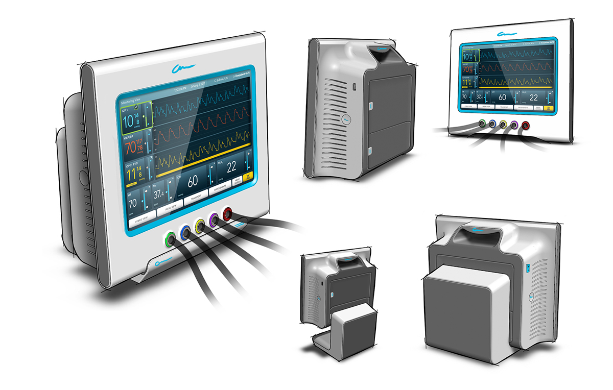 sketch，product design，Electronic apparatus，a bag，