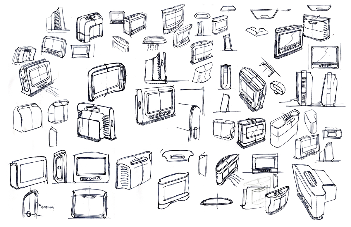 sketch，product design，Electronic apparatus，a bag，