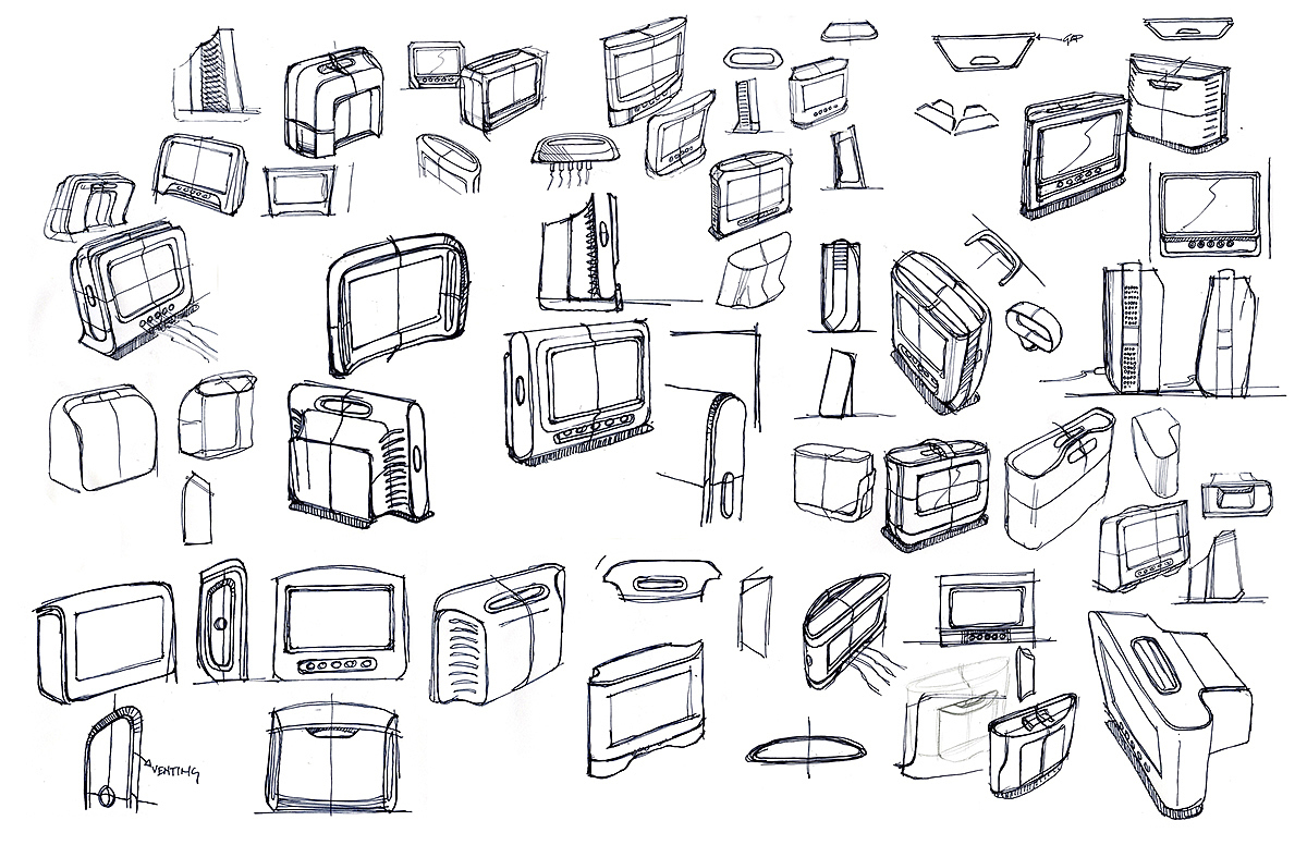 sketch，product design，Electronic apparatus，a bag，