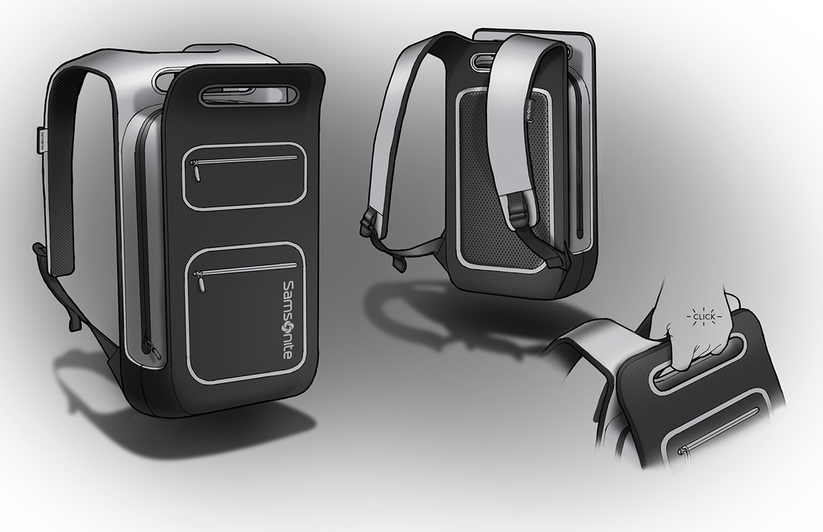 sketch，product design，Electronic apparatus，a bag，