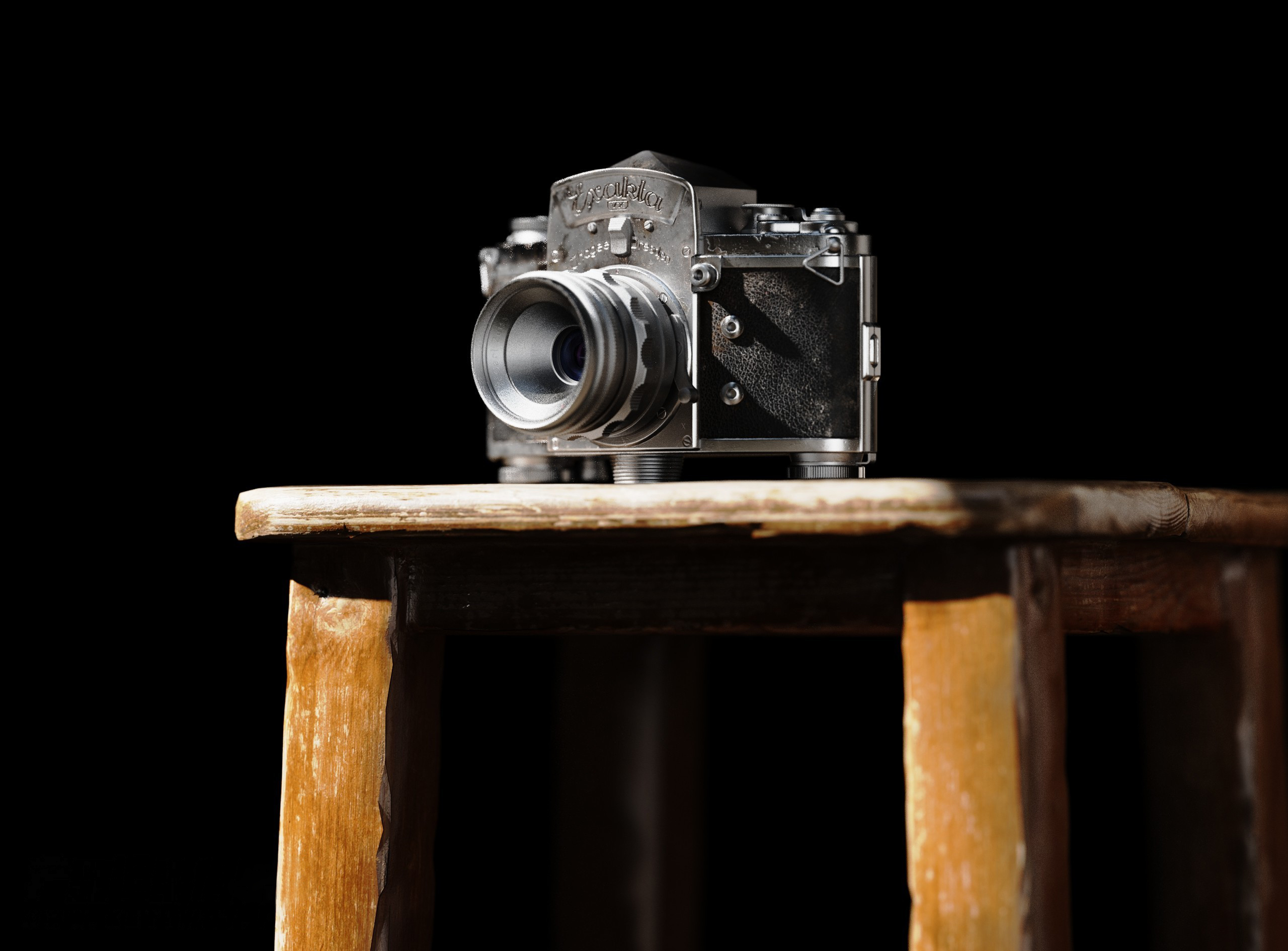 keyshot，kerosene lamp，