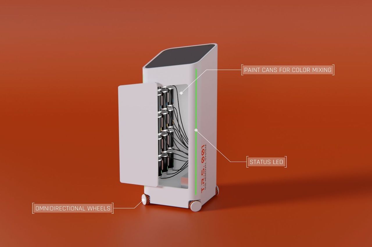 robot，TRS001，Graffiti，science and technology，