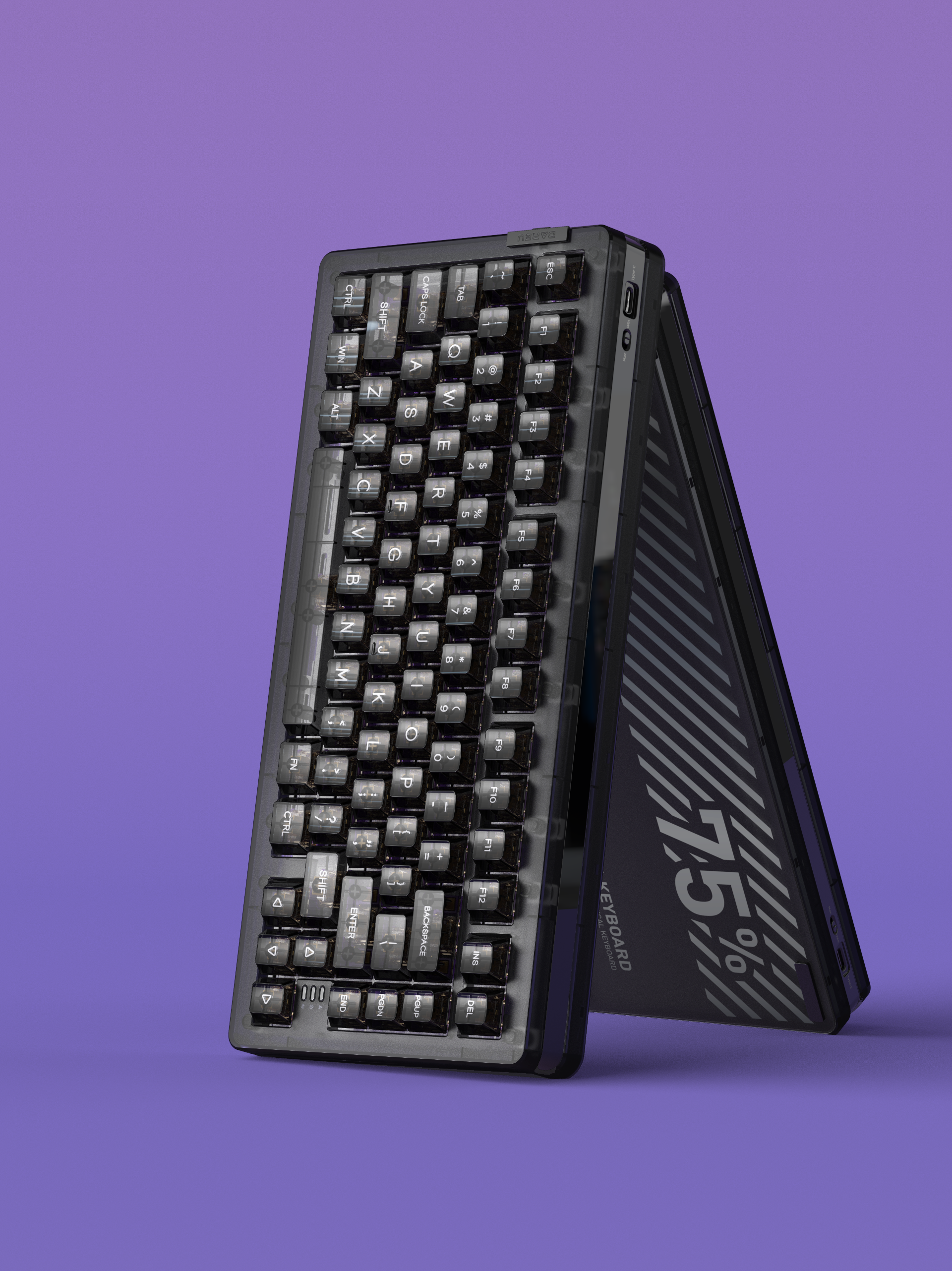 Daryou，Mechanical keyboard，transparent，Retro，Mecha，