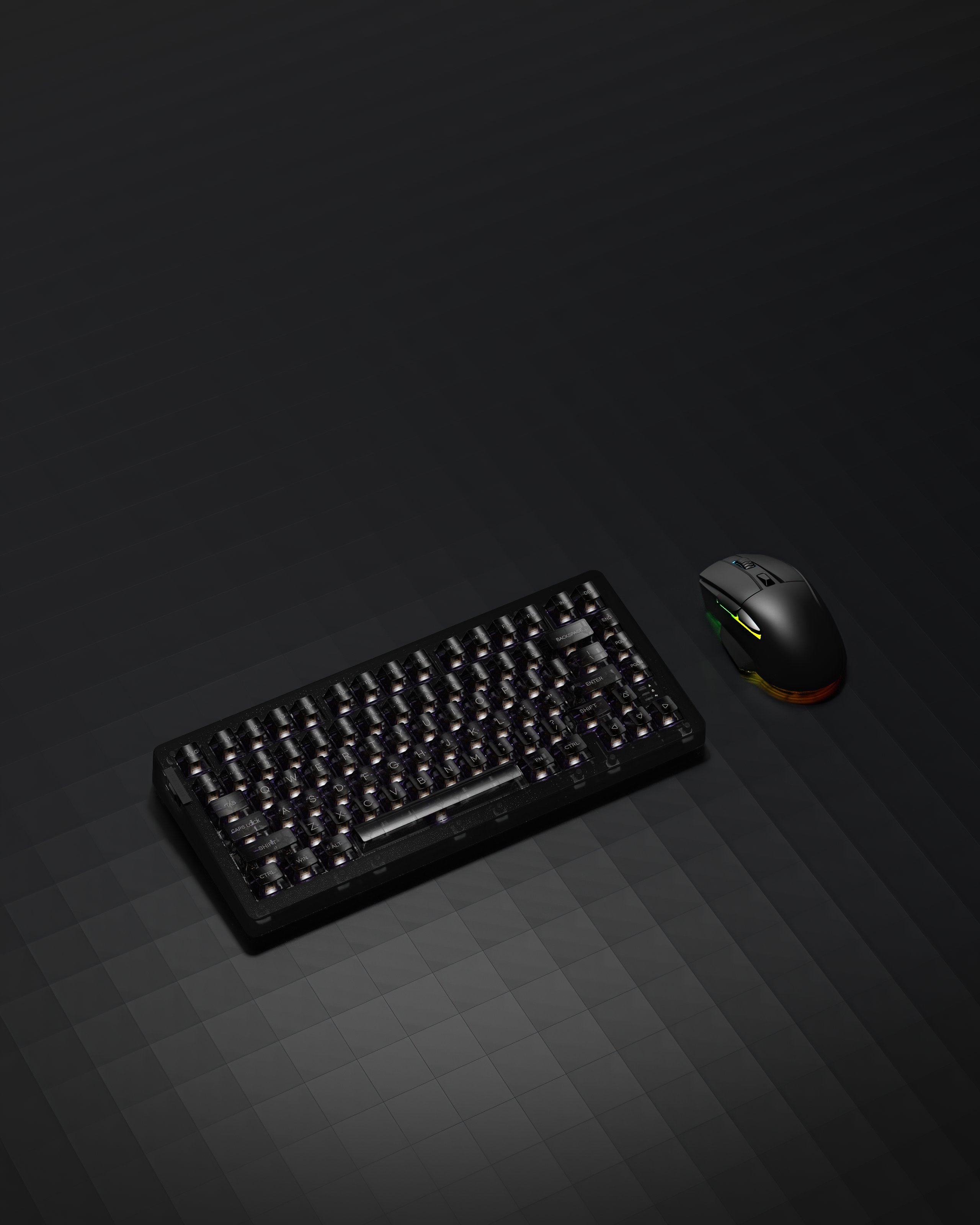 Daryou，Mechanical keyboard，transparent，Retro，Mecha，