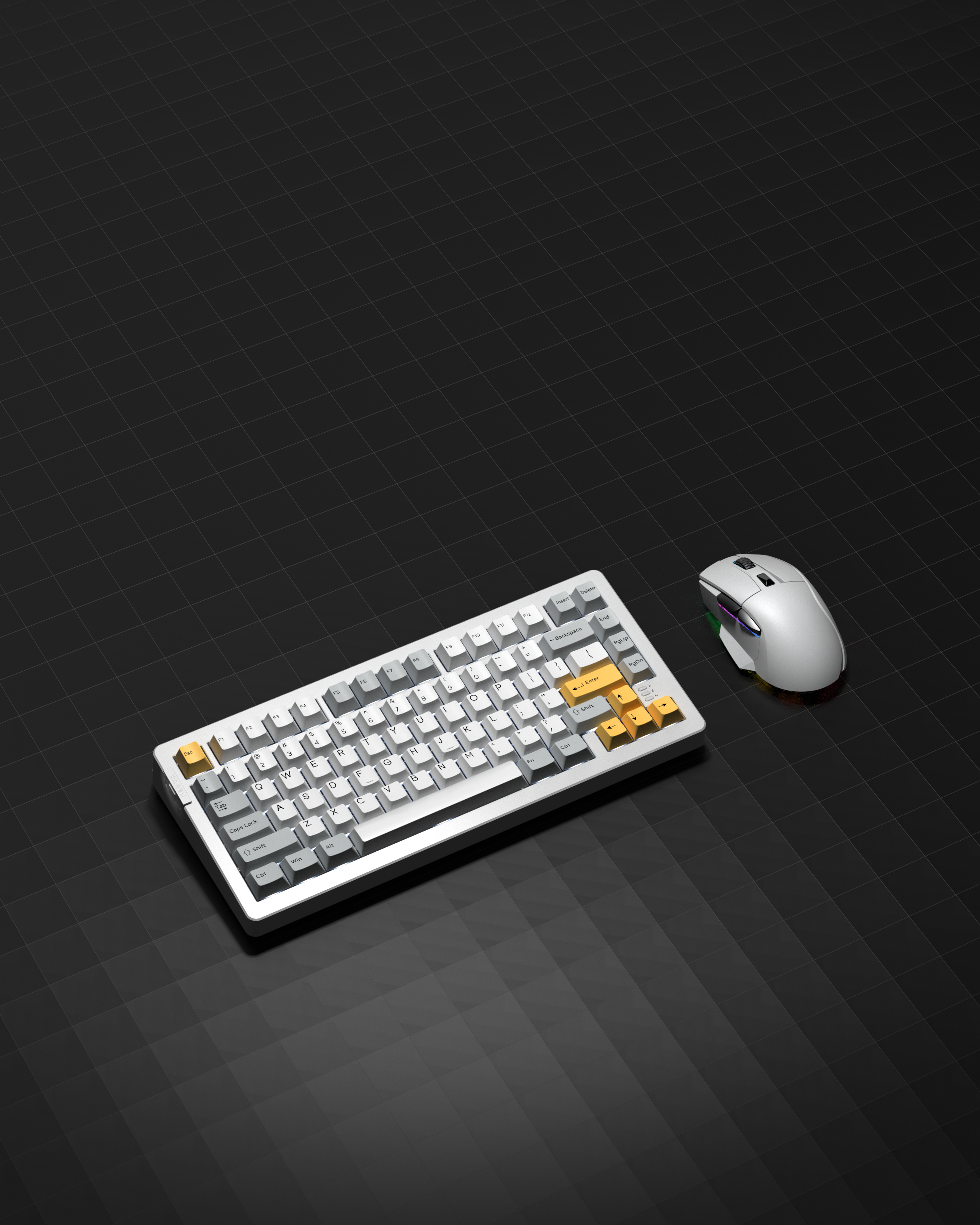 Daryou，Mechanical keyboard，transparent，Retro，Mecha，