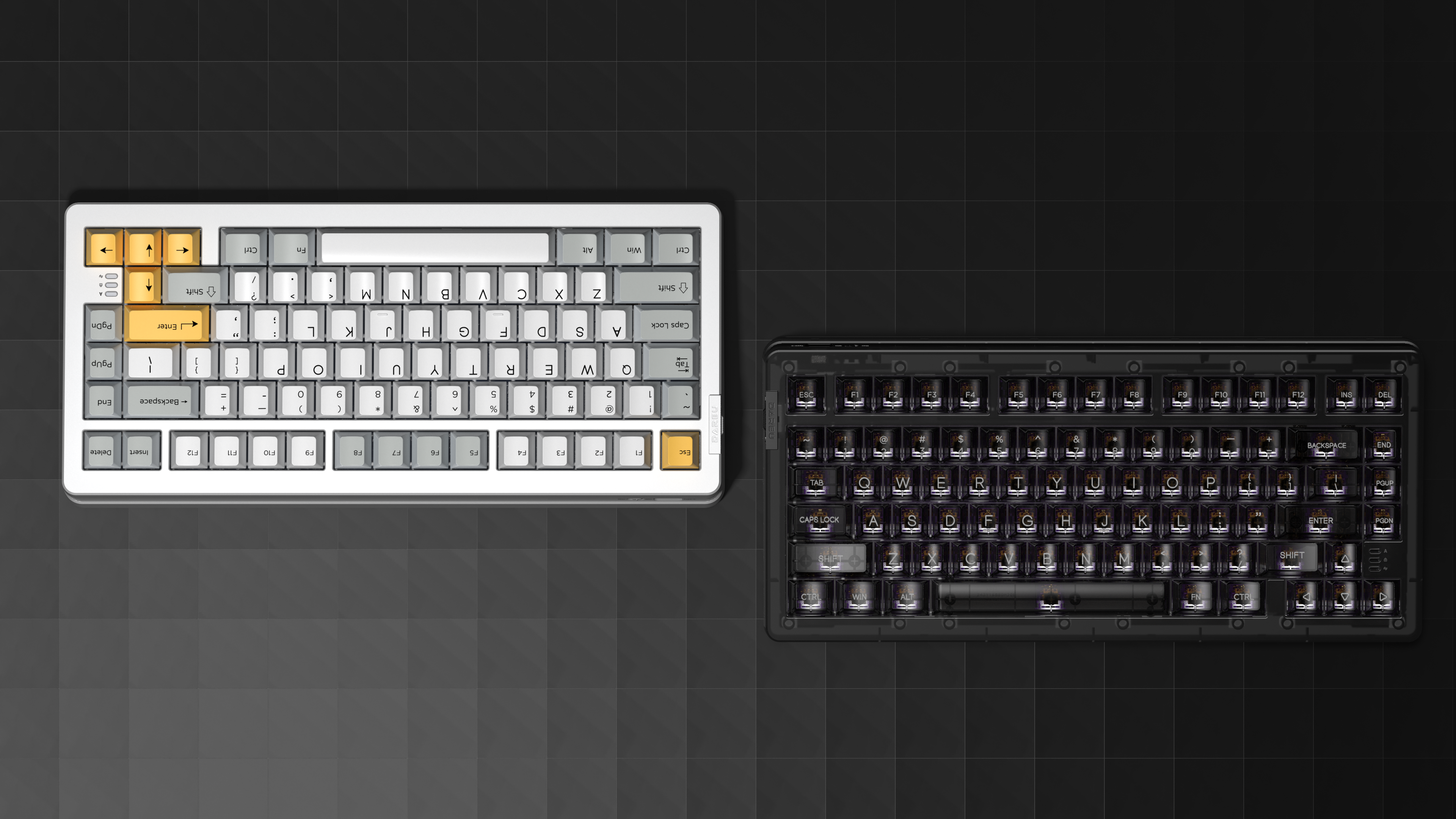 Daryou，Mechanical keyboard，transparent，Retro，Mecha，
