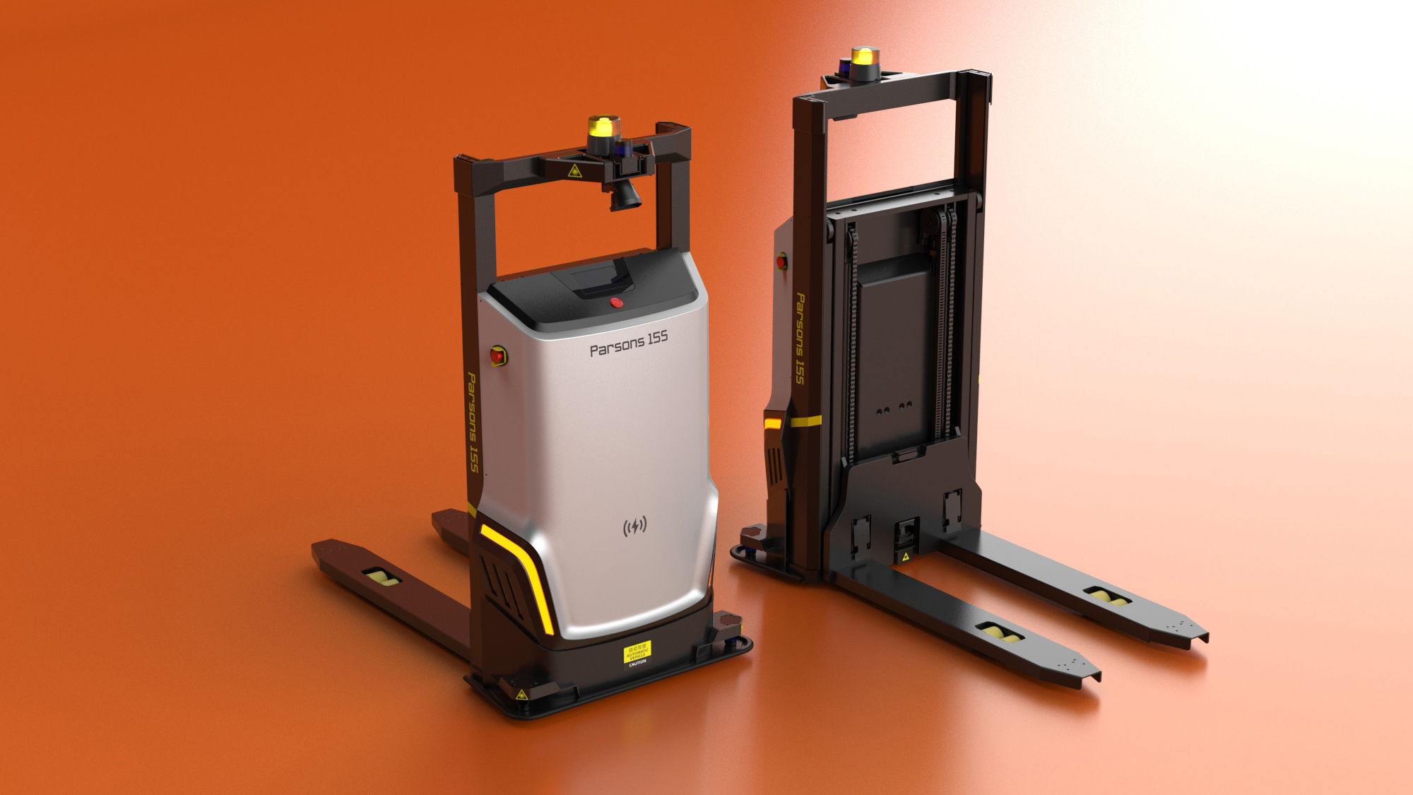 agv，Forklift，Appearance design，