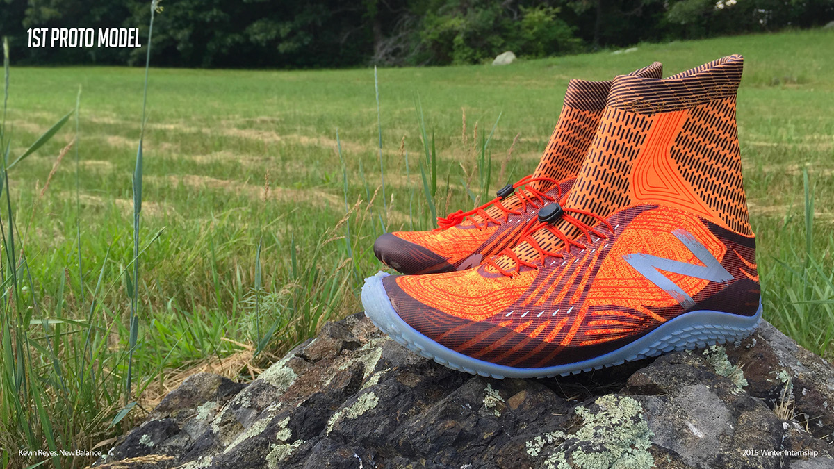 orange，product design，NB Mud Runners，Running shoes，
