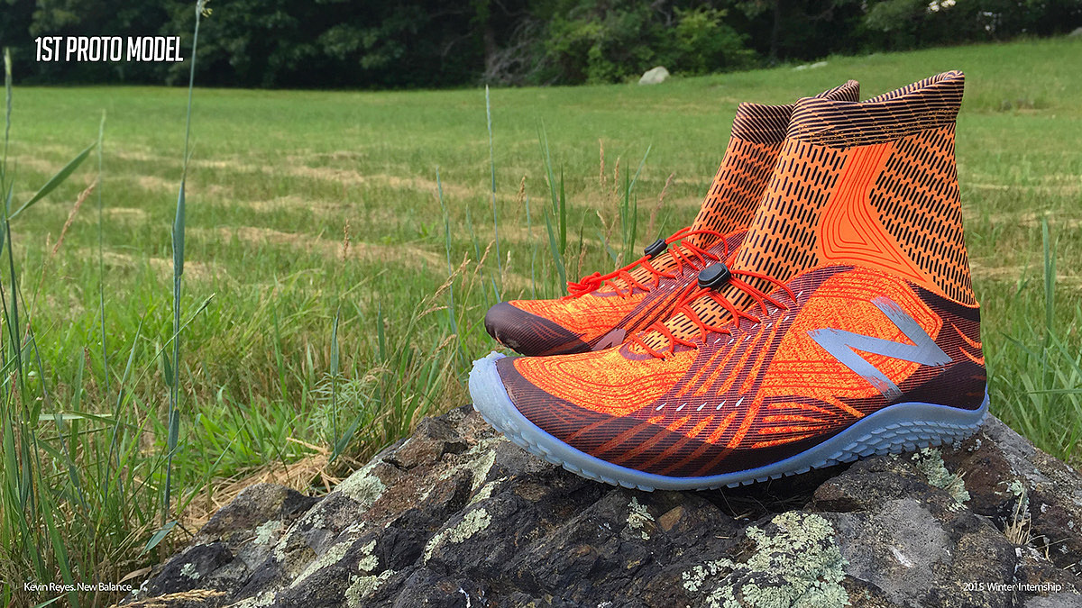 orange，product design，NB Mud Runners，Running shoes，