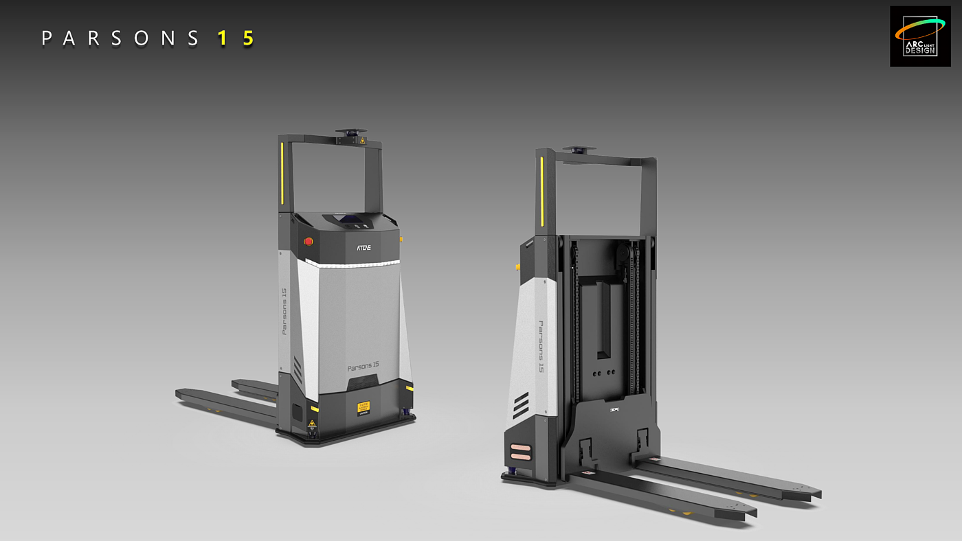 Forklift，Industry 4.0，agv，Appearance design，