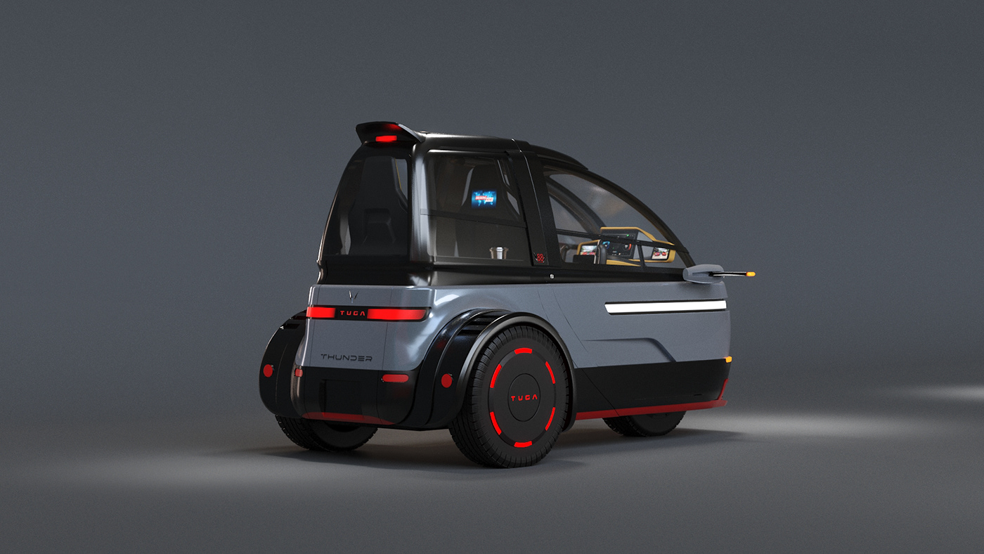 3d，automobile，cgi，electric energy，vehicle，Three-wheeled electric vehicle，