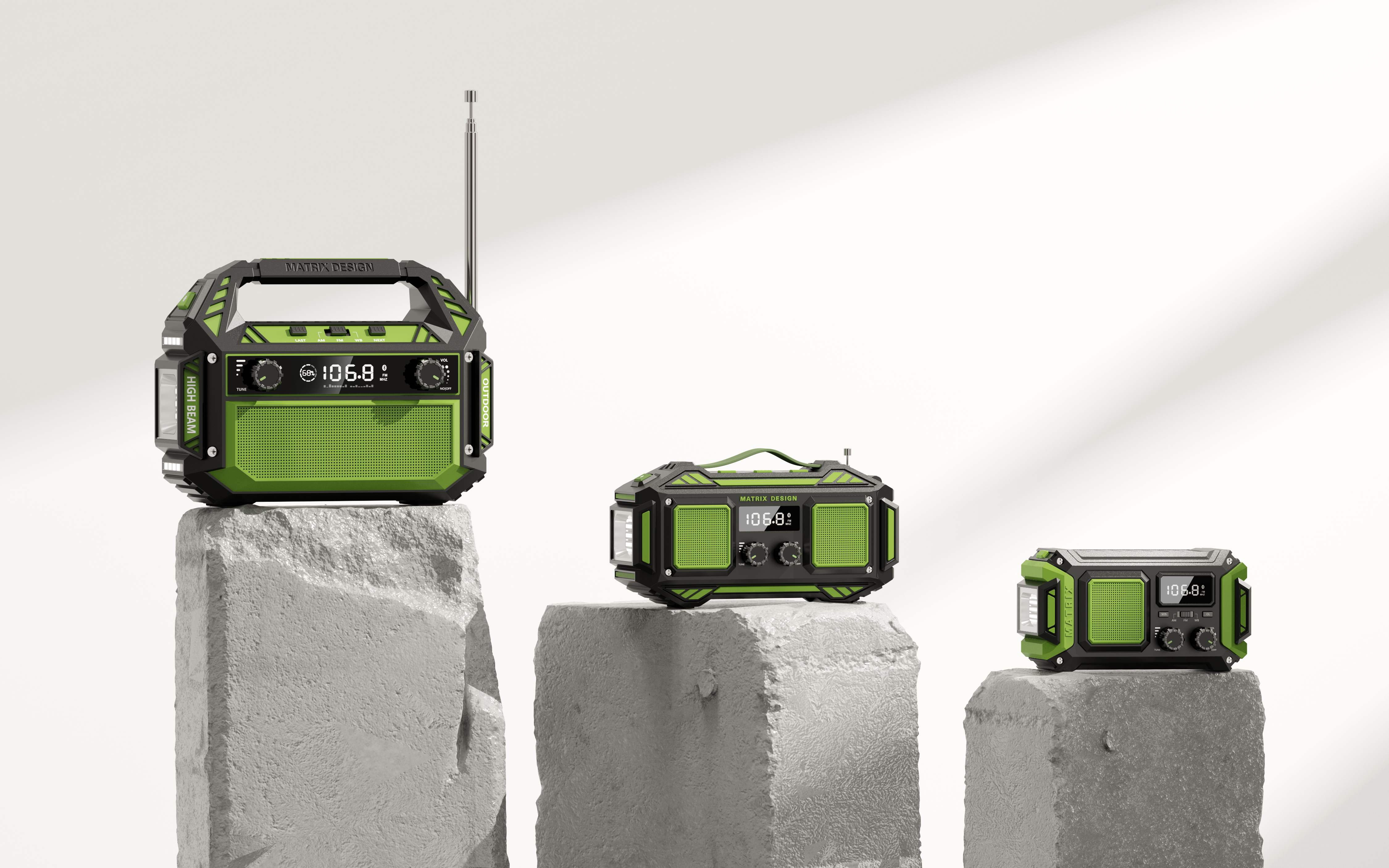 meet an emergency，radio，Disaster prevention，Vehicle mounted inflation pump，