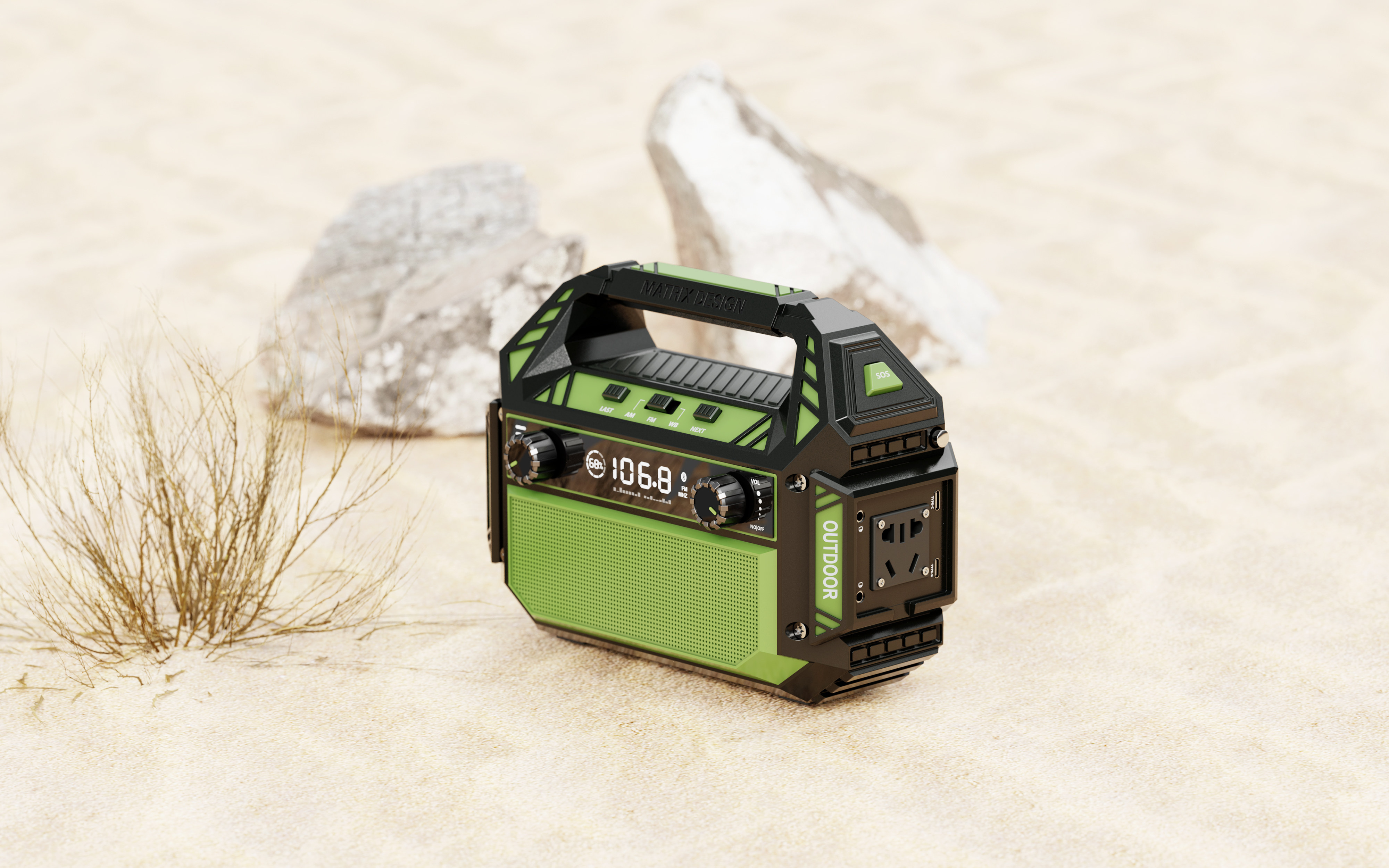 meet an emergency，radio，Disaster prevention，Vehicle mounted inflation pump，