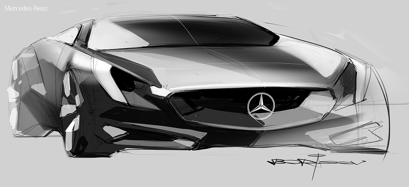 automobile，Hand drawn，Ubee ，ps，skill，