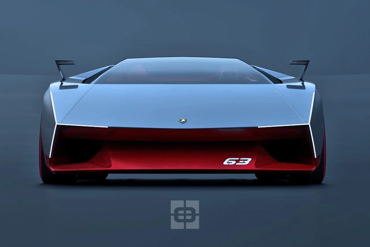 Lamborghini，Sports car，Minimalism，Futurism，