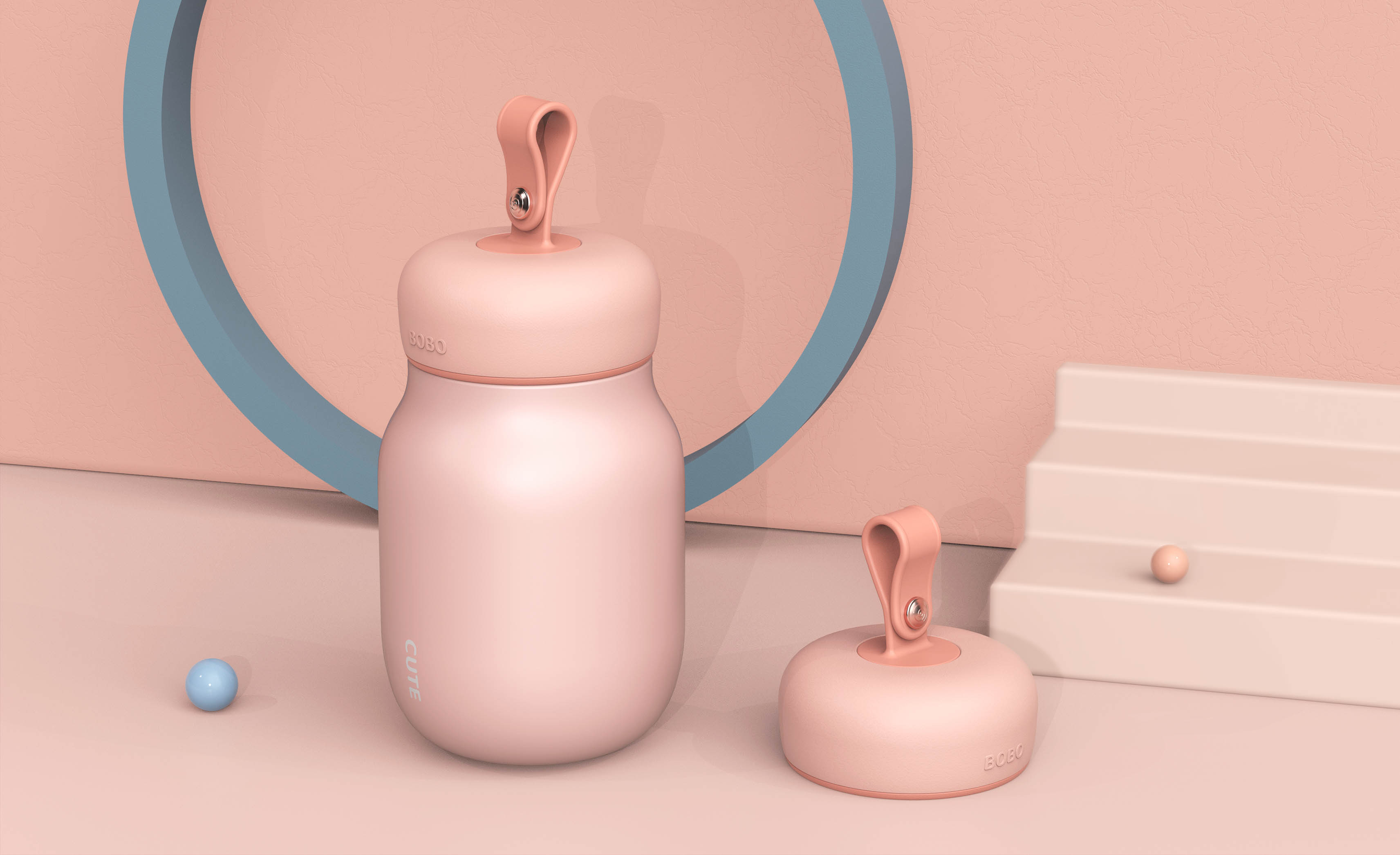 industrial design，glass，vacuum cup，ma'am，