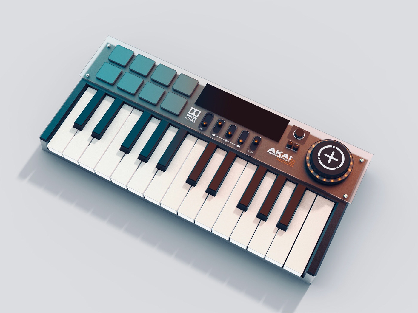 electronic organ，product design，Appearance design，exquisite，CGI rendering，
