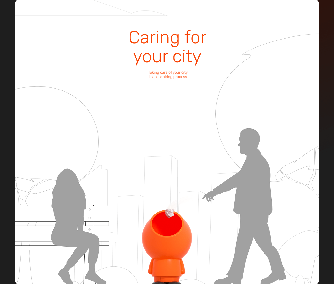 trash can，product design，Appearance design，Artwork，