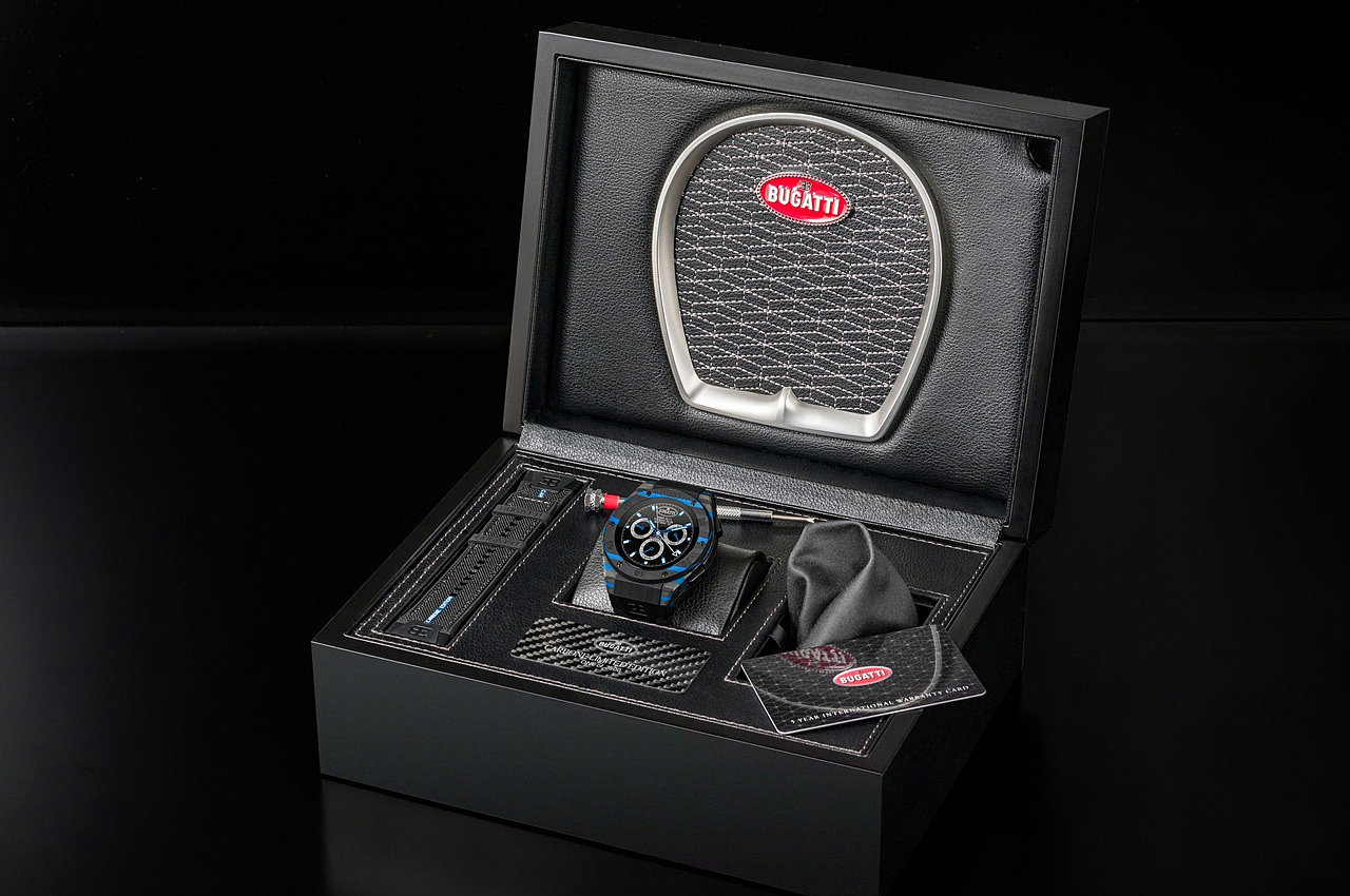 Bugatti，Wristwatch，product design，Appearance design，carbon fibre，