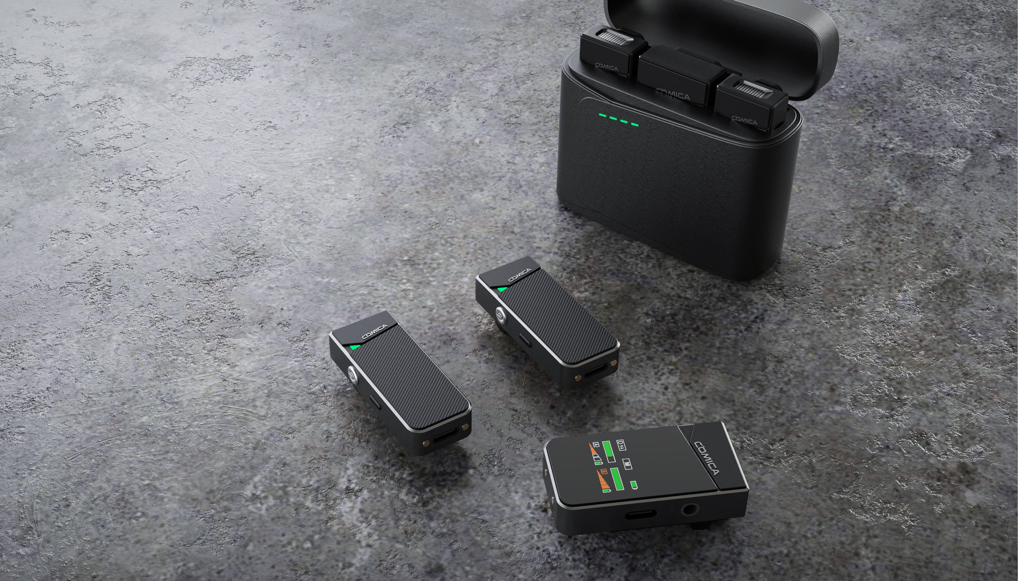 wireless microphone ，Charging box，Photographic equipment，