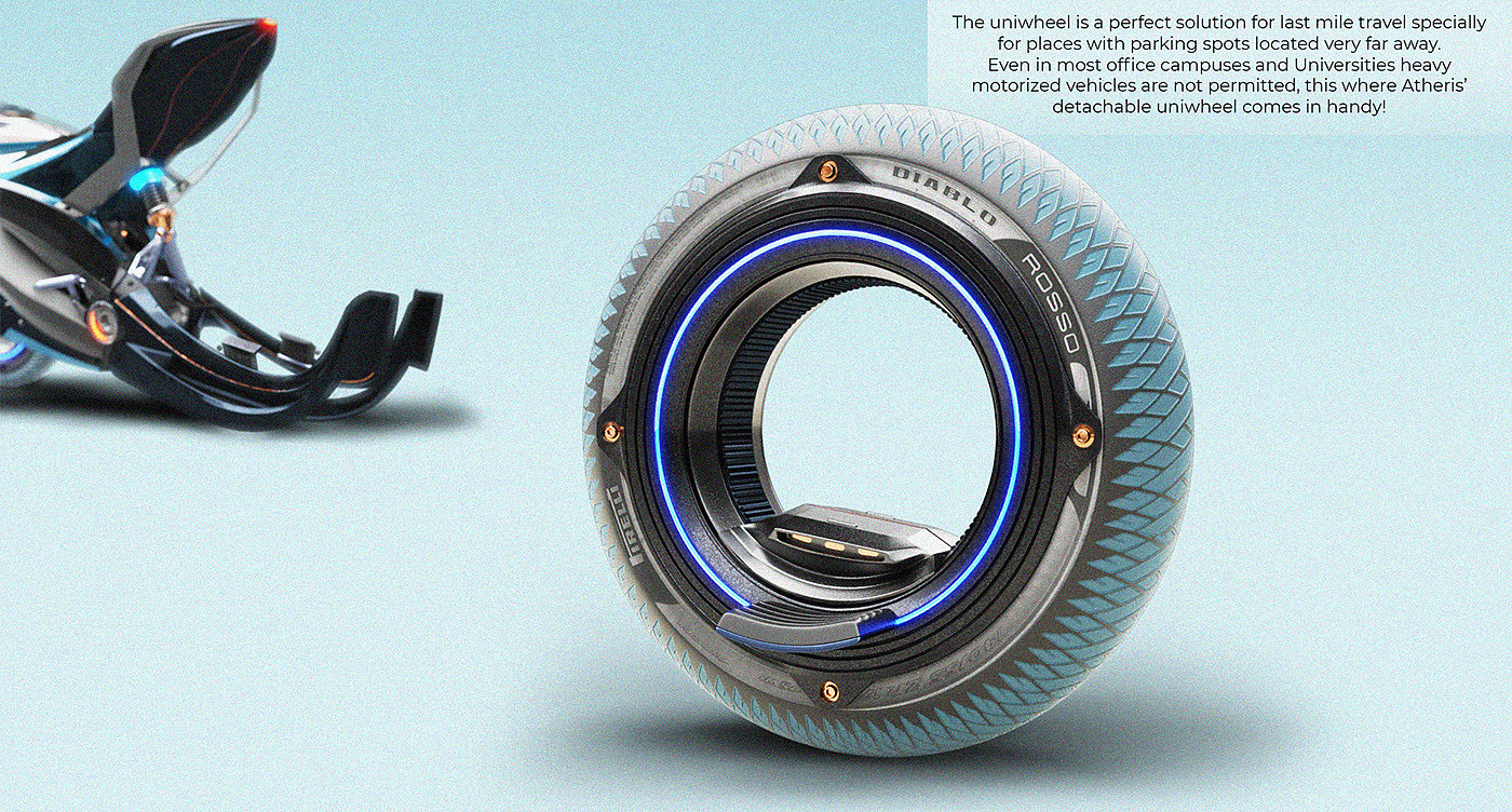 concept，three wheeled motorcycle，Appearance design，Cool，future，