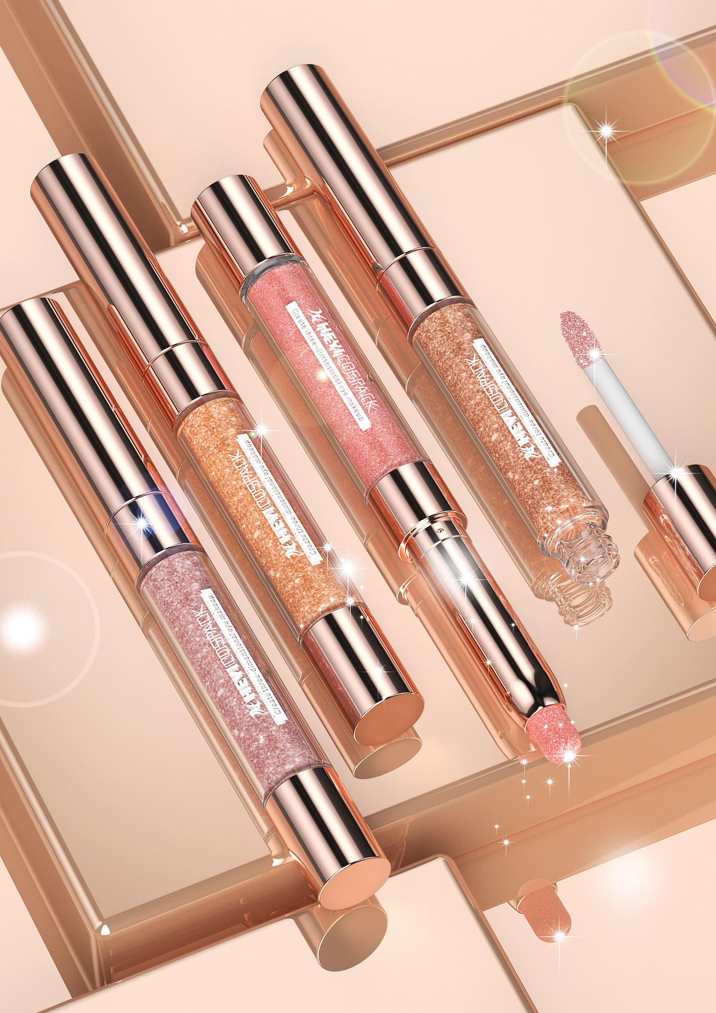 Make-up，Beauty makeup，Render，design sketch，proposal，