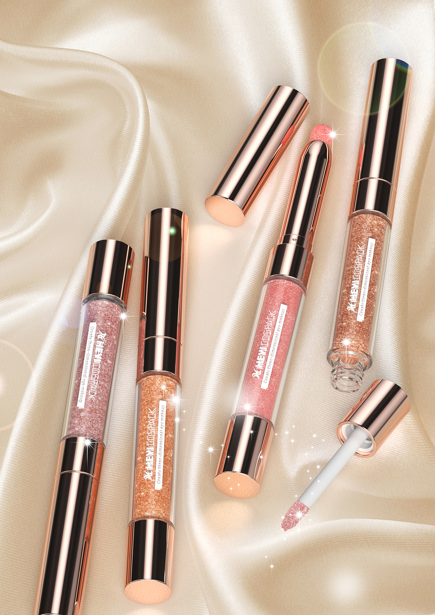Make-up，Beauty makeup，Render，design sketch，proposal，