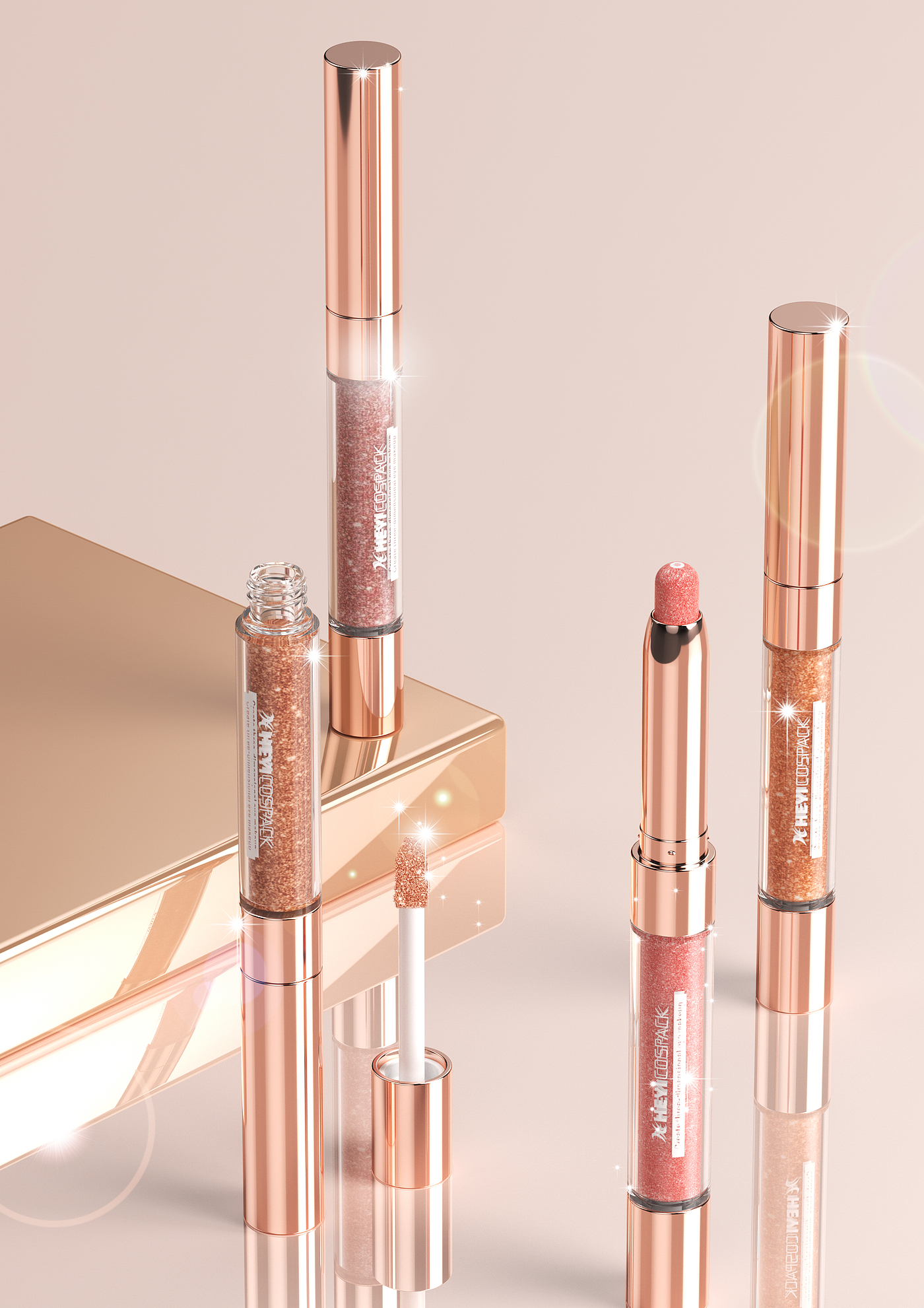 Make-up，Beauty makeup，Render，design sketch，proposal，